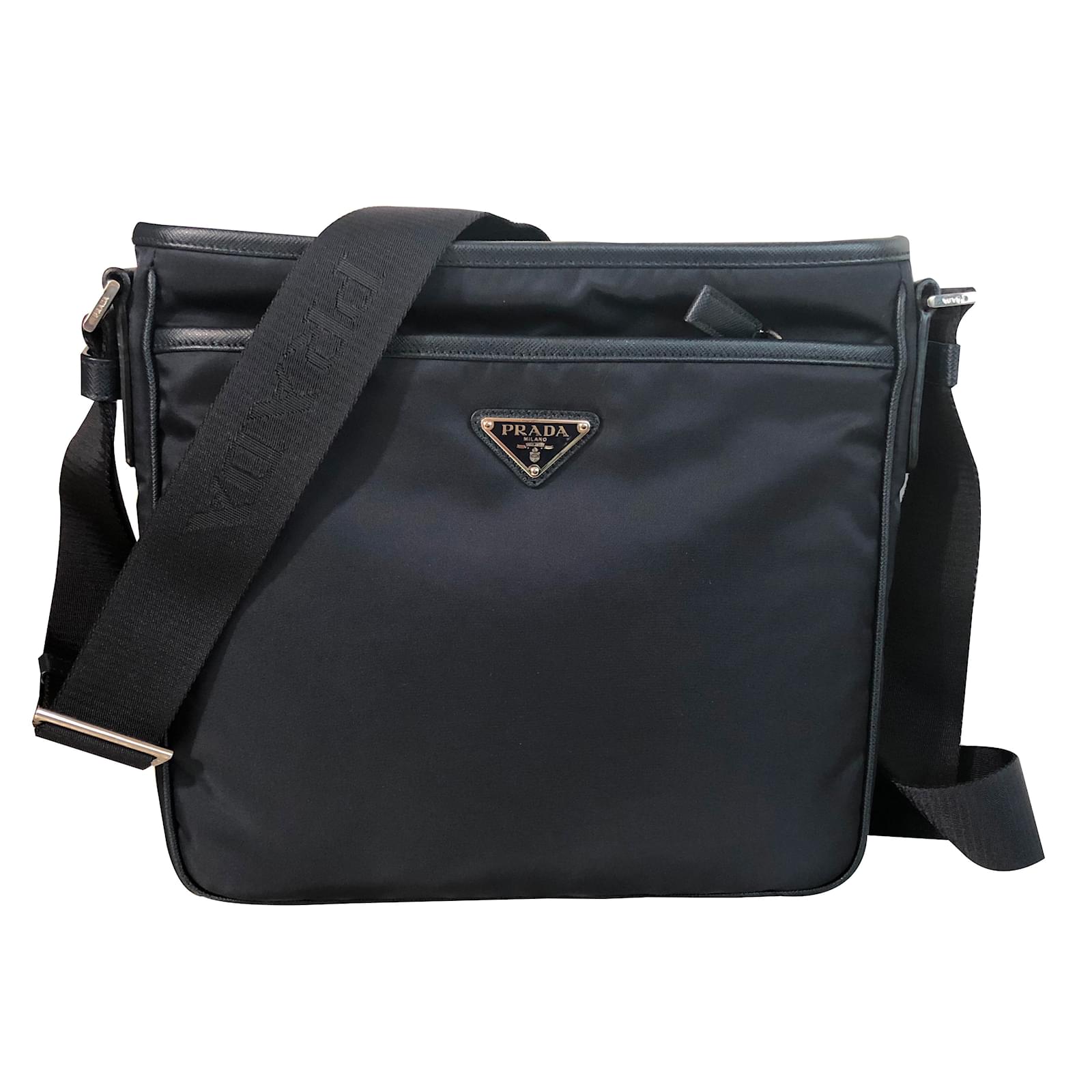 Prada Borse da lavoro Blu navy Tela ref.87789 - Joli Closet