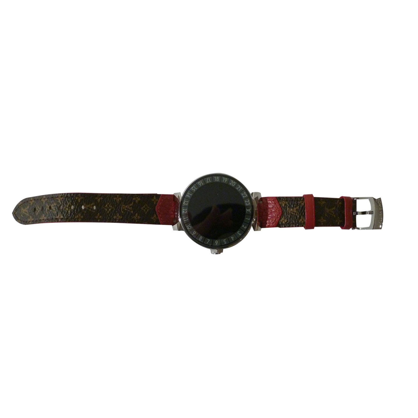 Louis Vuitton Connected Tambour Horizon 42 Watch Fine watches Leather Brown ref.87999 - Joli Closet