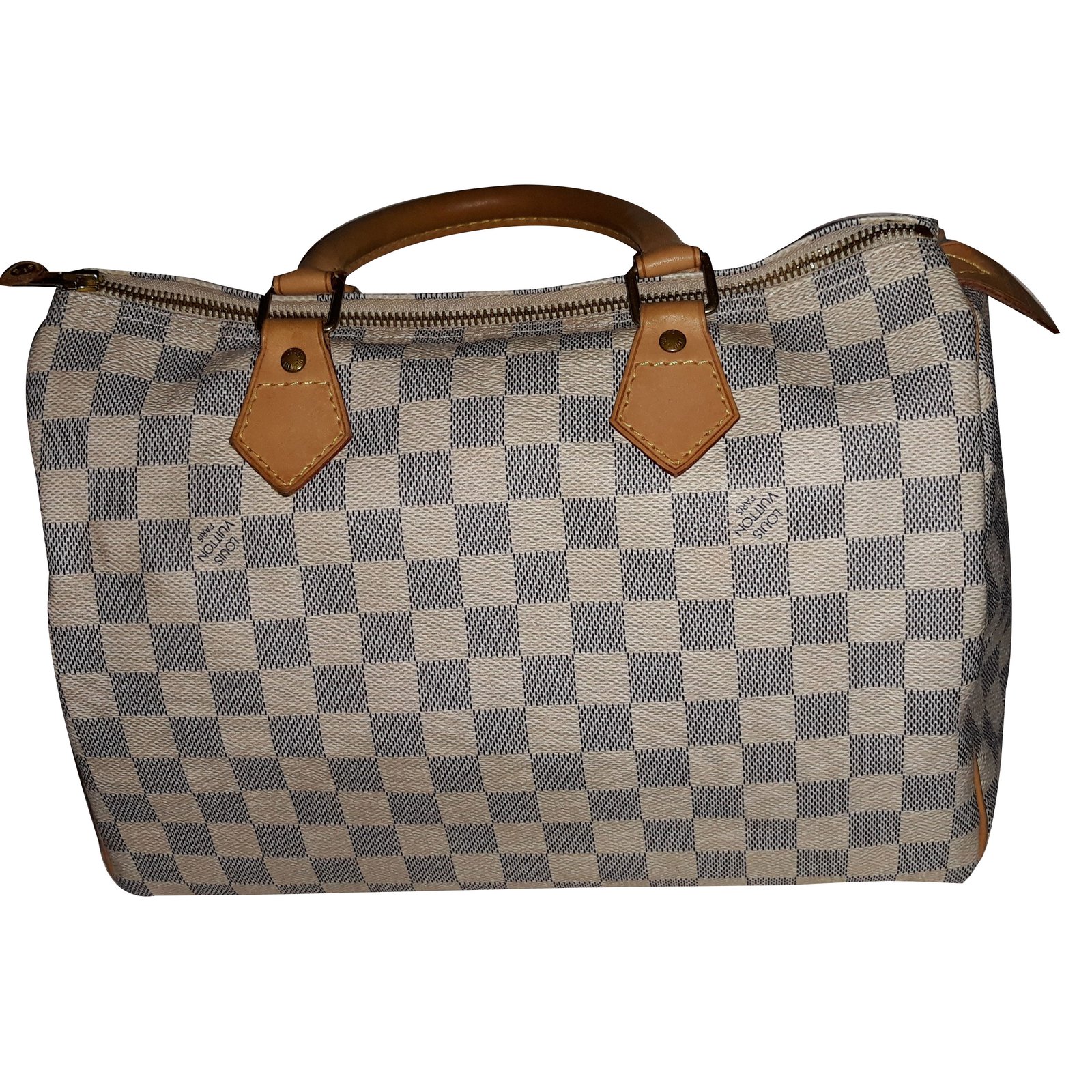 Speedy 30 bag in azure checkered canvas
