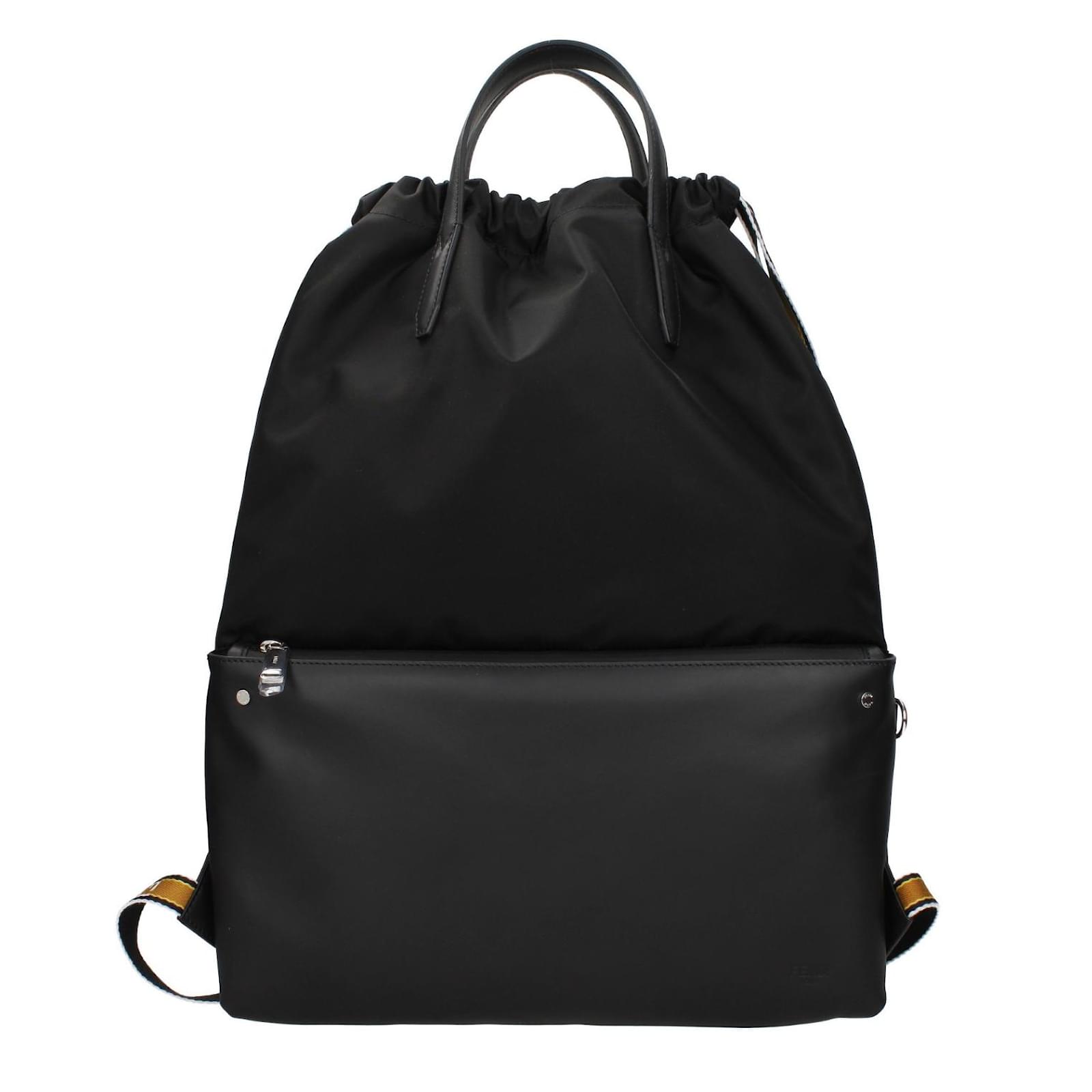 Fendi Backpack Black Nylon ref.88064 Joli Closet