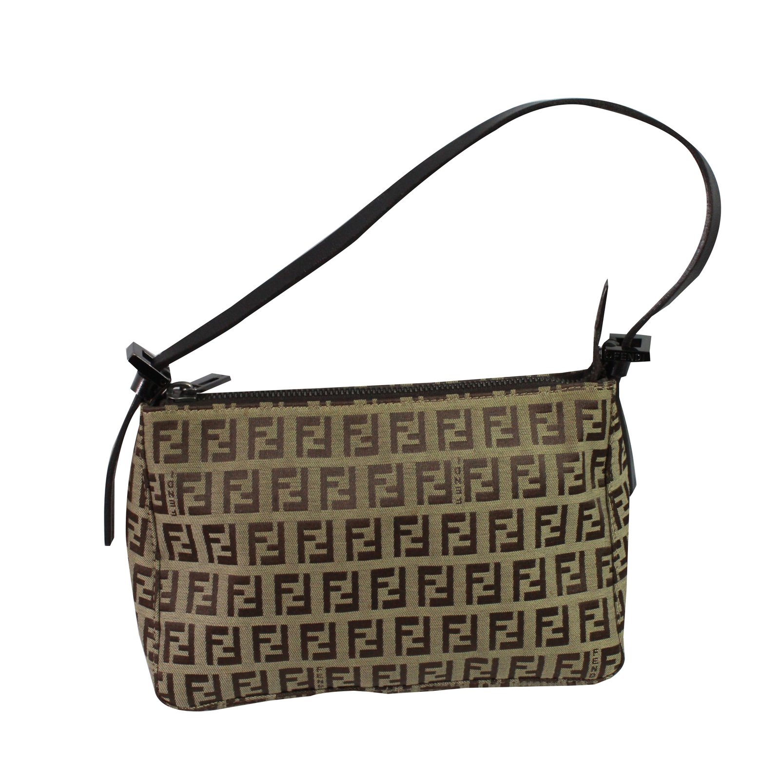 Fendi Shoulder bag Handbags Cloth Brown 