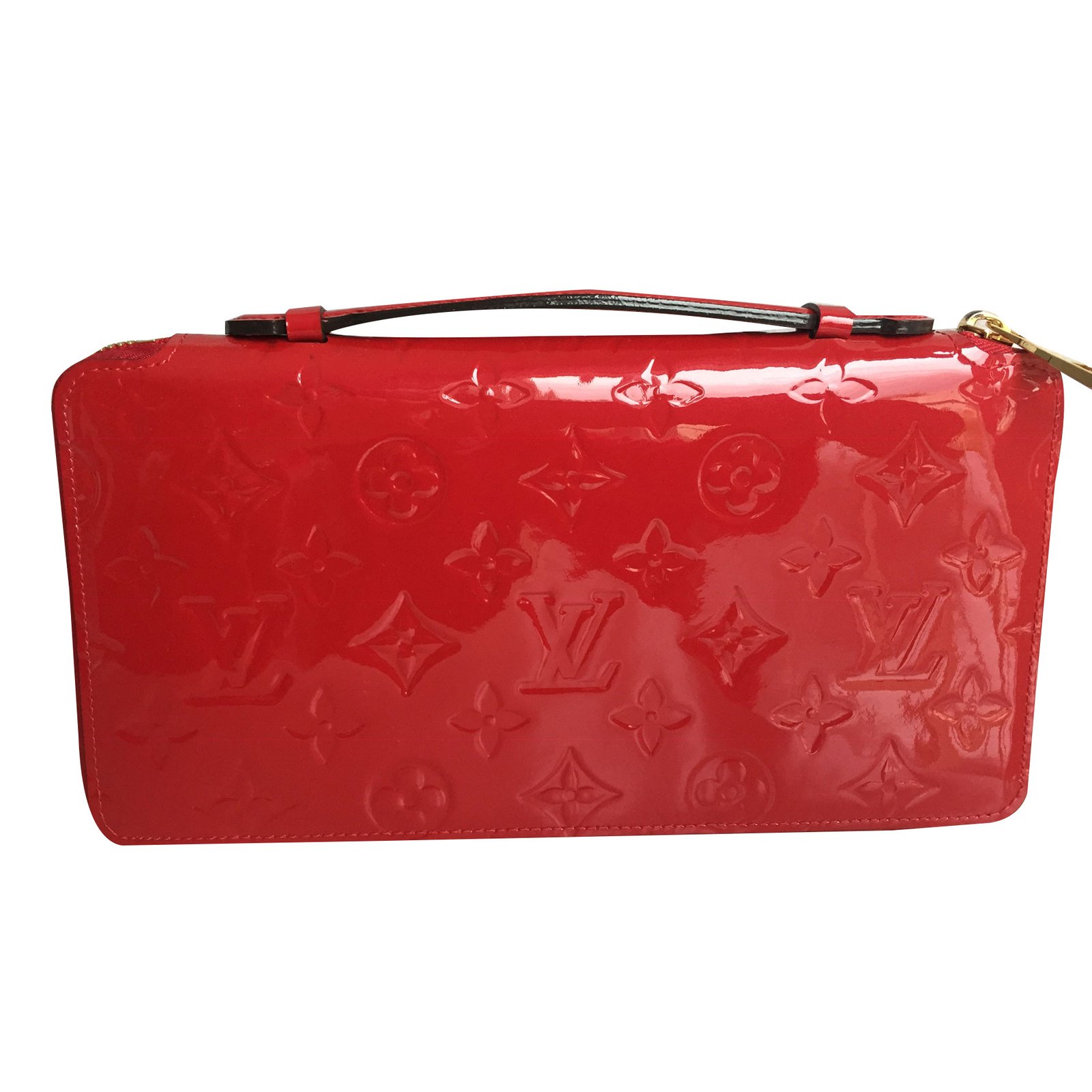 Louis Vuitton Purse With Red Handle