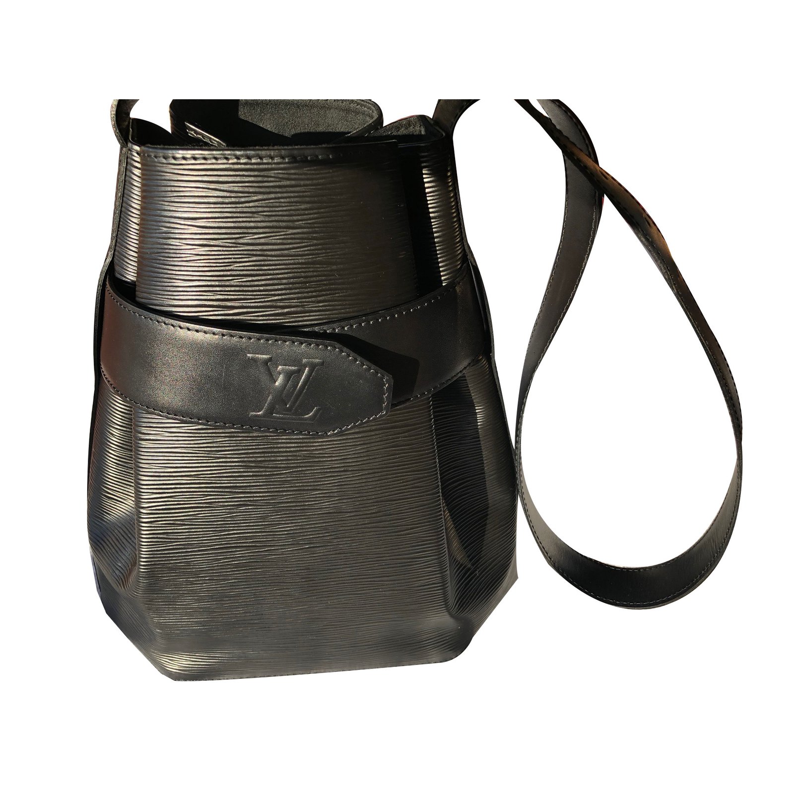 Louis Vuitton Black Canvas Adjustable Bag Shoulder Strap Louis Vuitton