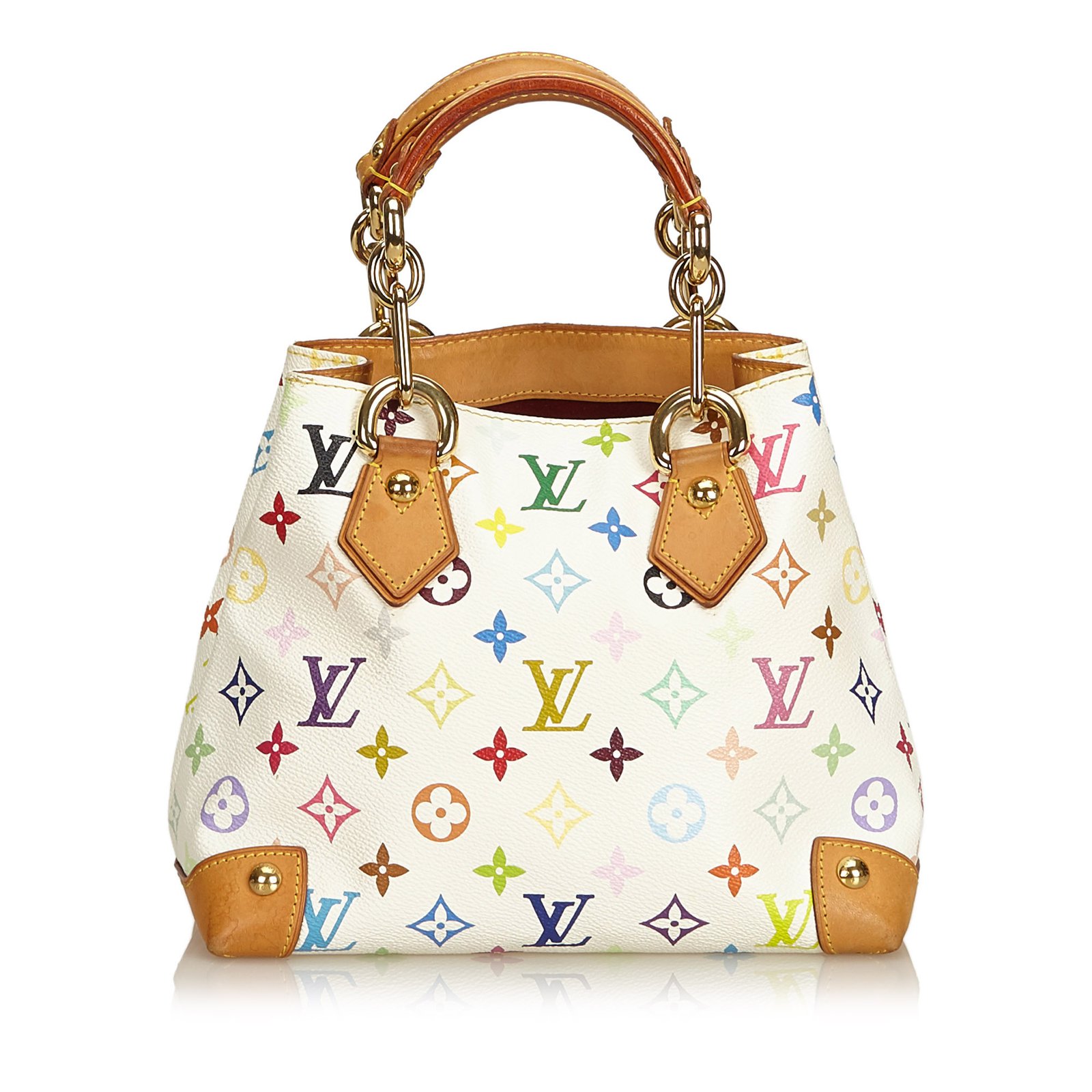 Louis Vuitton Monogram Multicolore Audra White Multiple colors Leather  Cloth ref.89581 - Joli Closet
