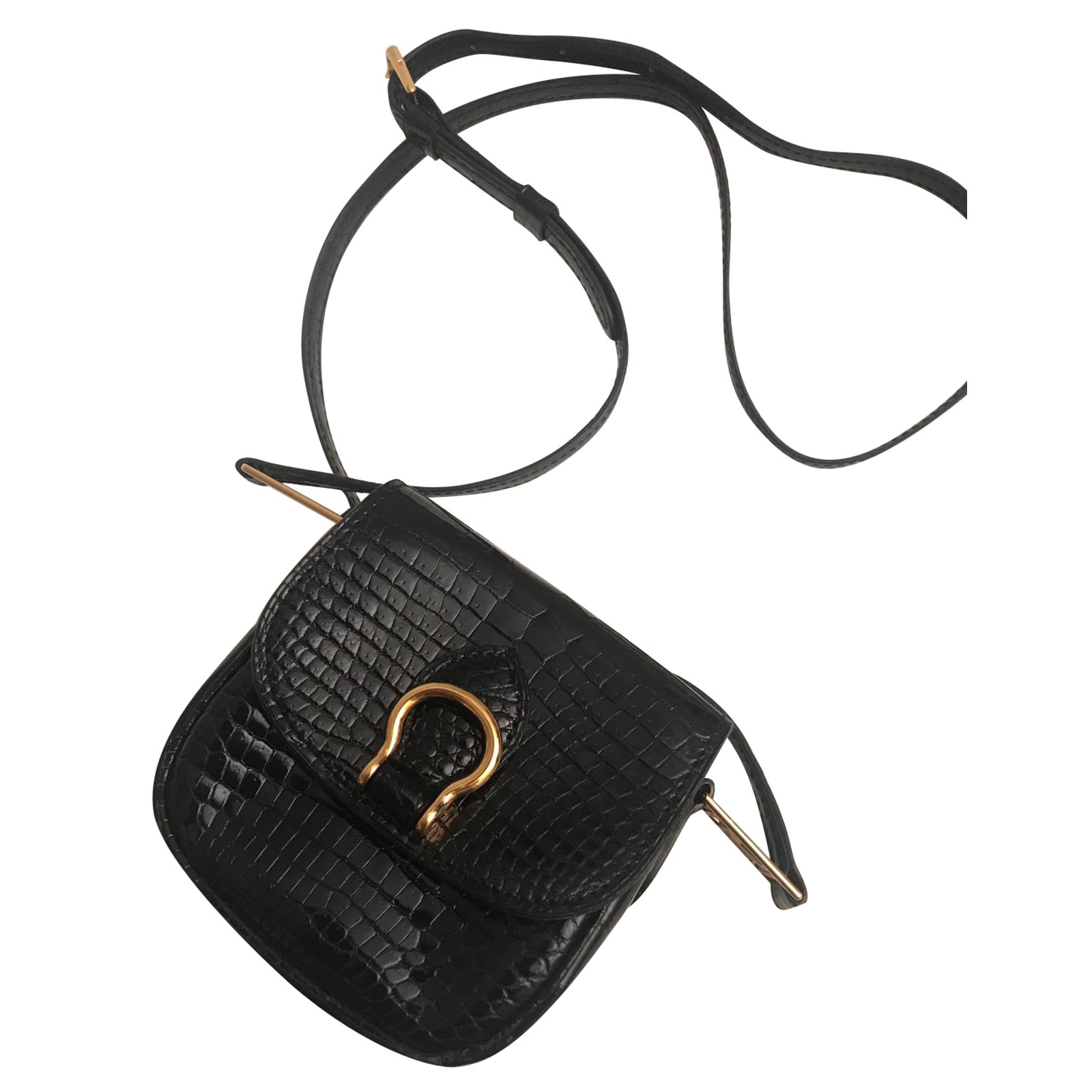 Louis Vuitton St cloud Black Exotic leather ref.89471 - Joli Closet