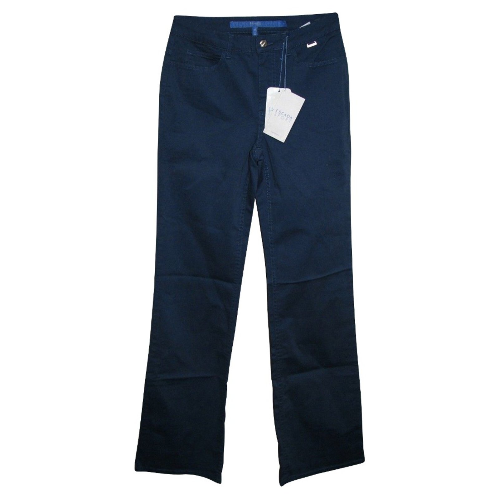 Escada Jeans Azul Algodão Elastano ref.89703 - Joli Closet