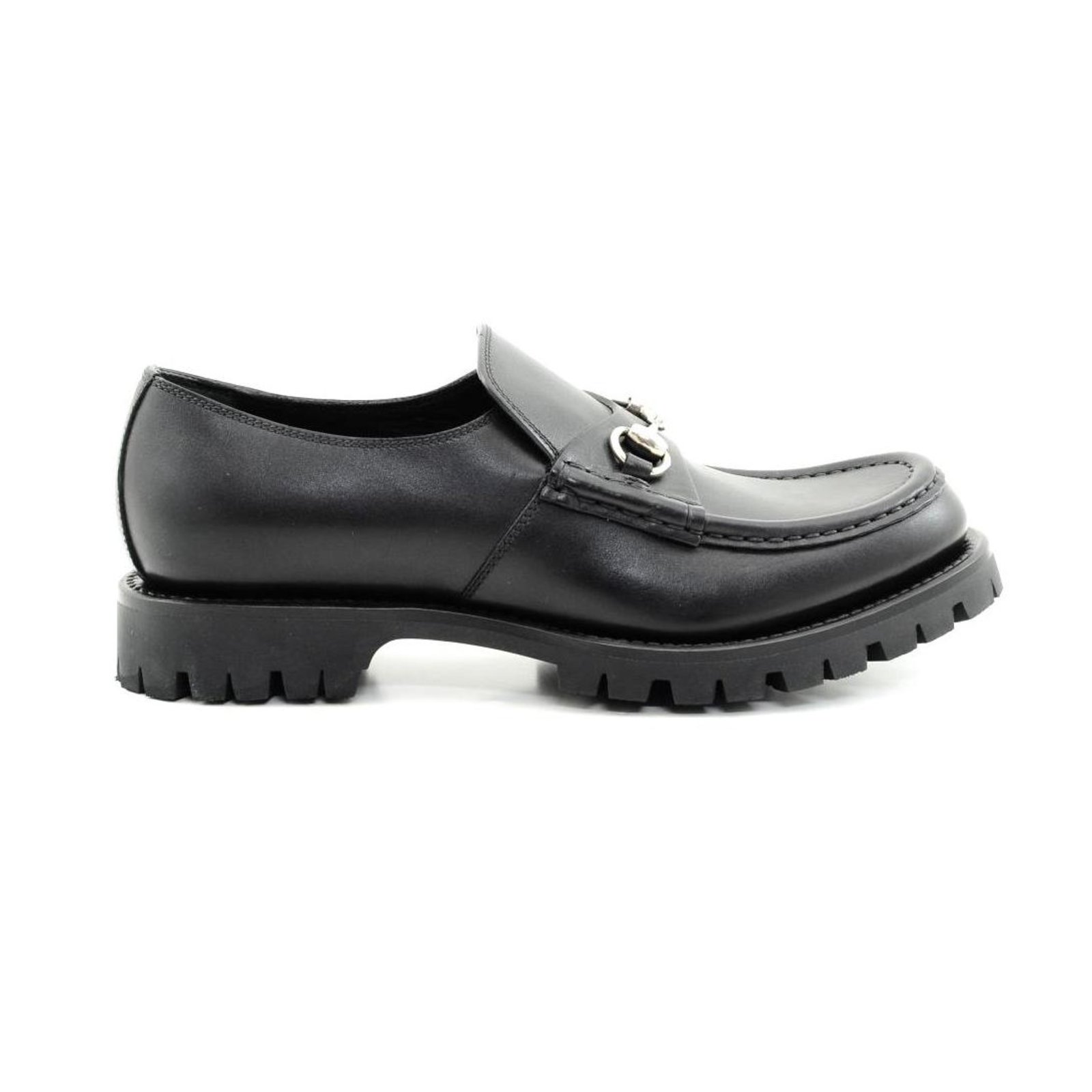 gucci black leather shoes