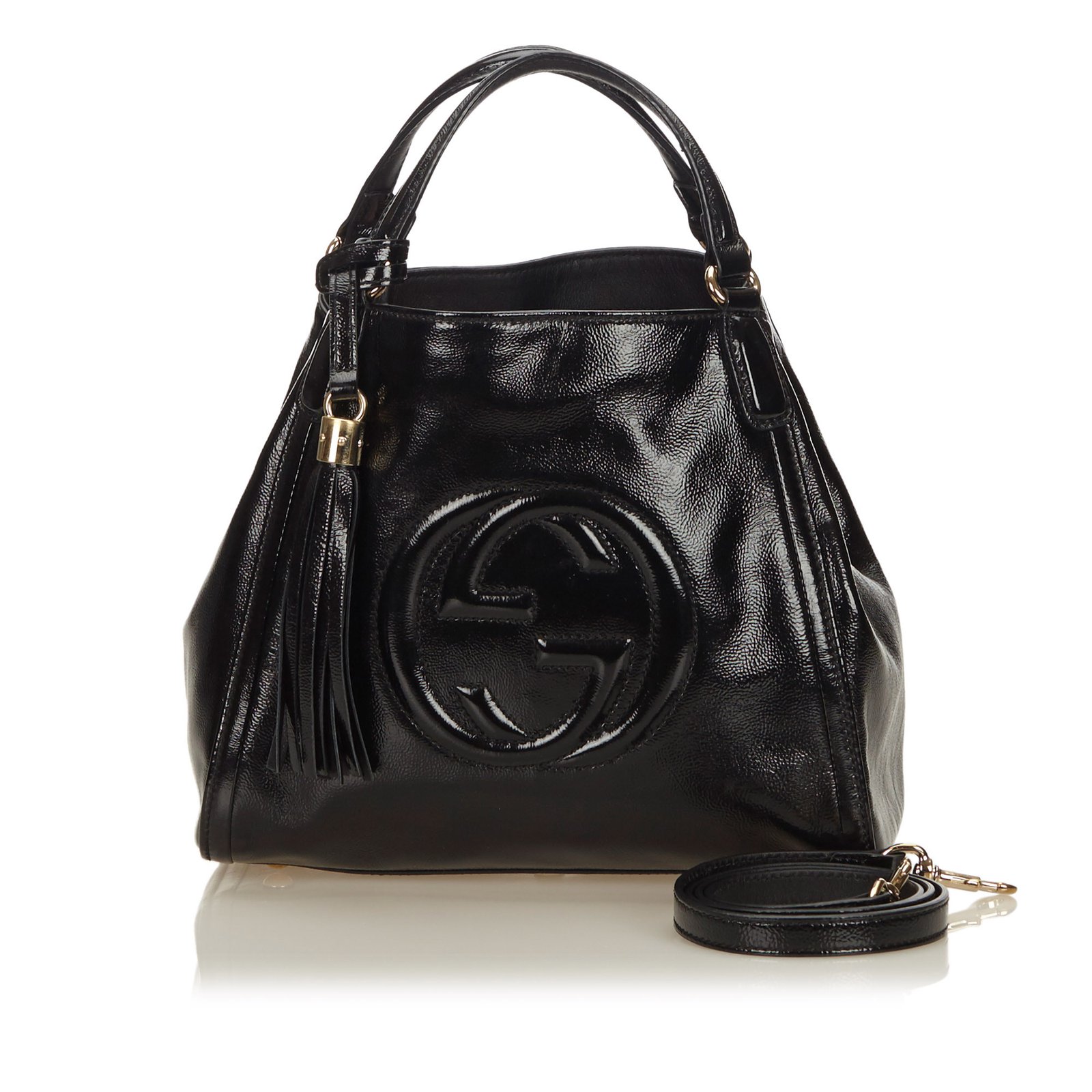 gucci patent leather bag