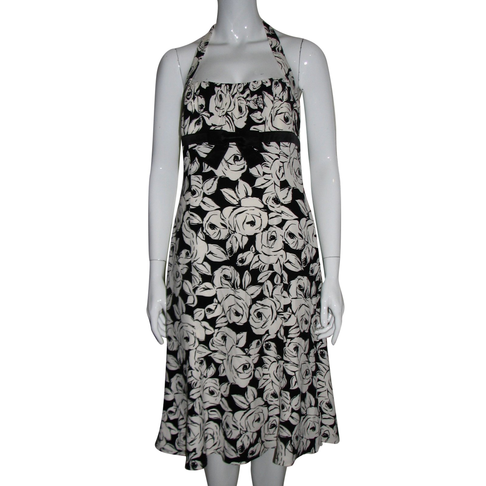 Escada black clearance and white dress