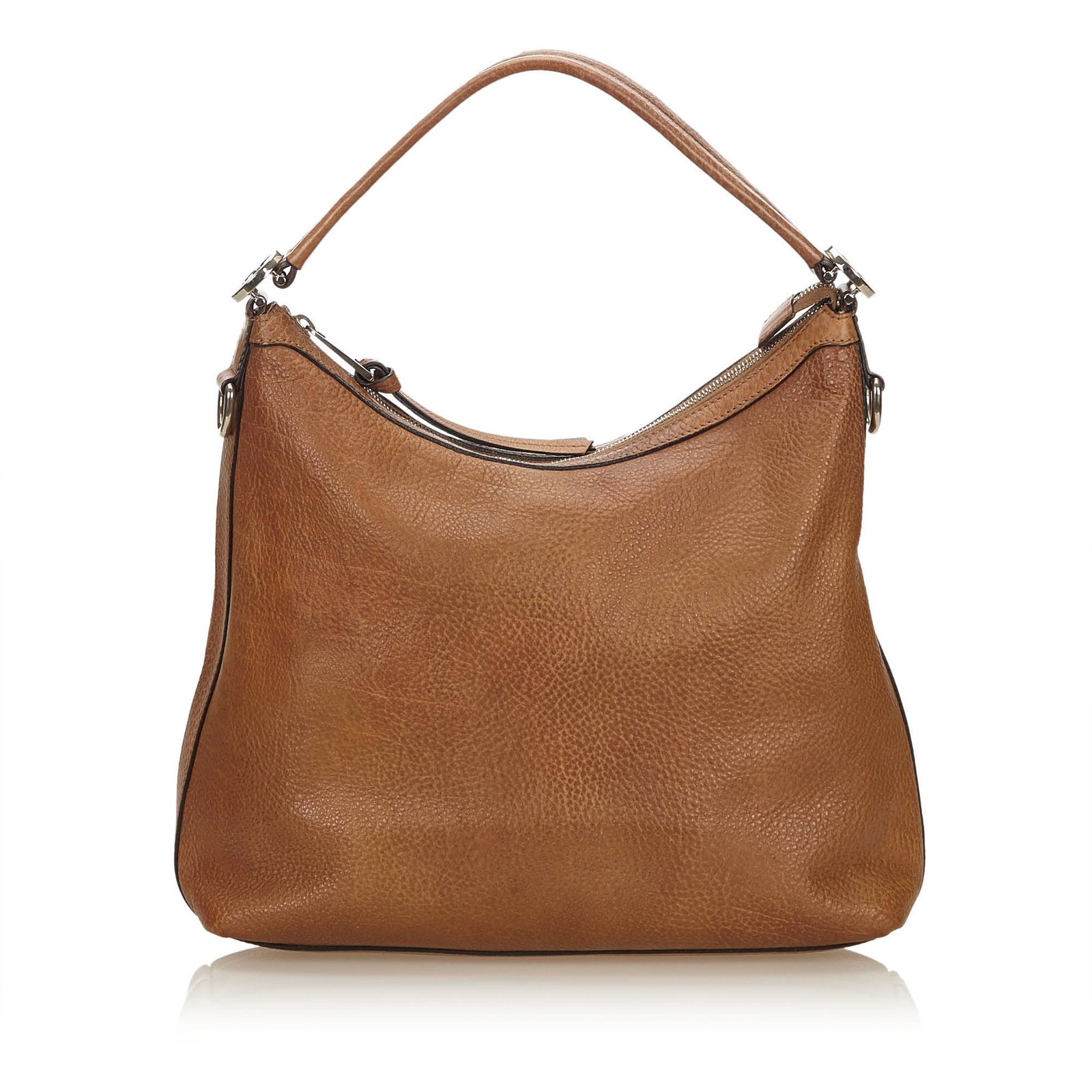 gucci brown leather handbag