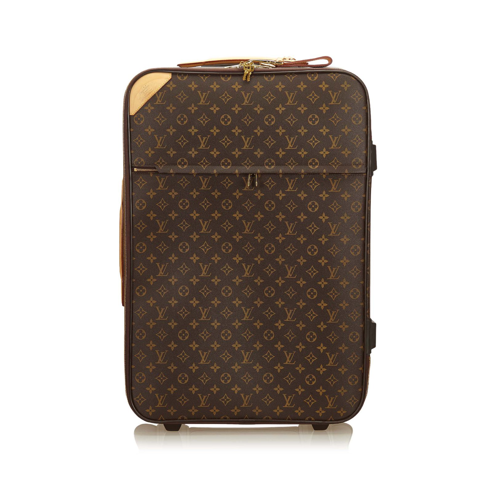 Louis Vuitton Monogram Pegase 70 Brown Leather Cloth ref.90012