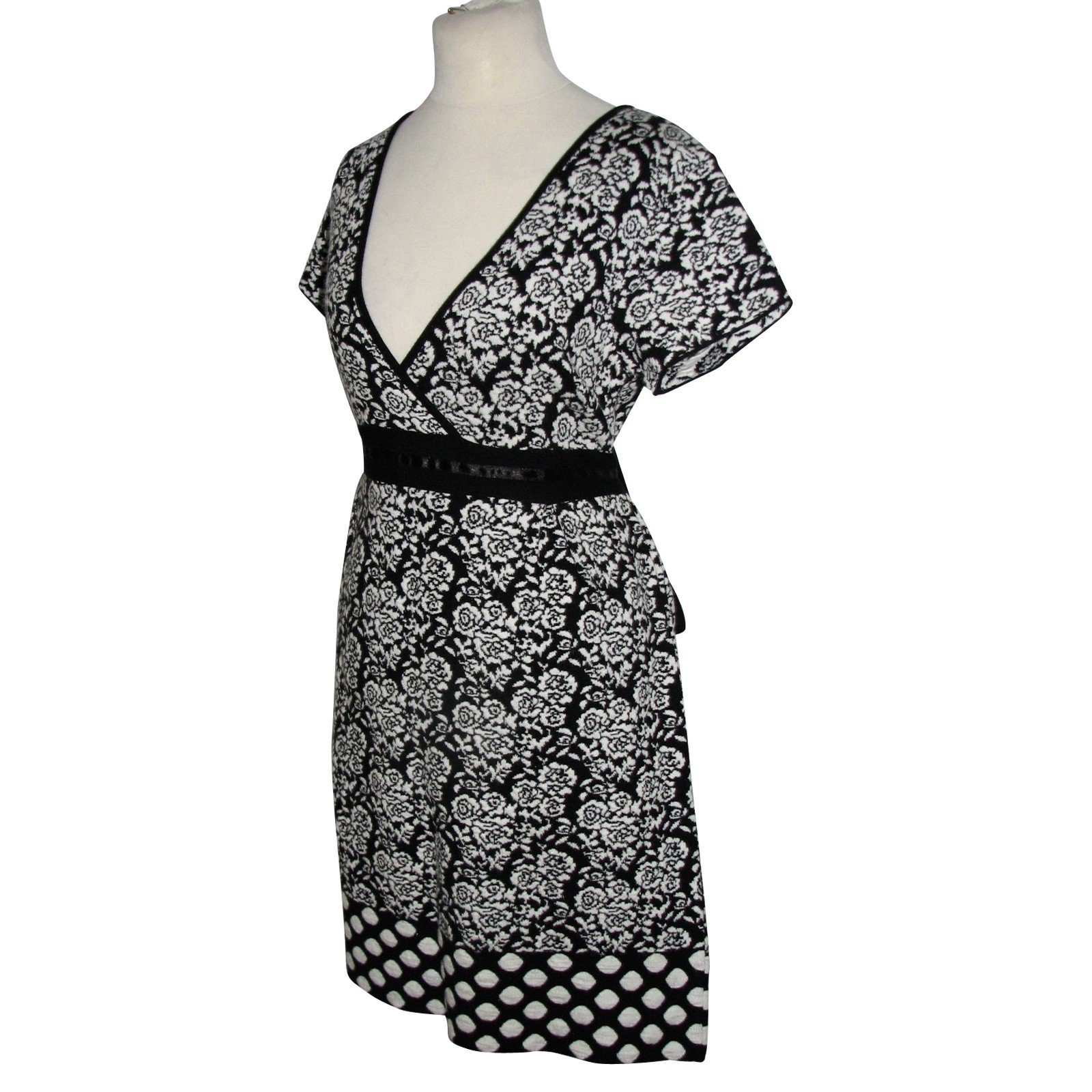 Twinset Wool Dress Twin-set Simona Barbieri in Black Womens Clothing Dresses Mini and short dresses 