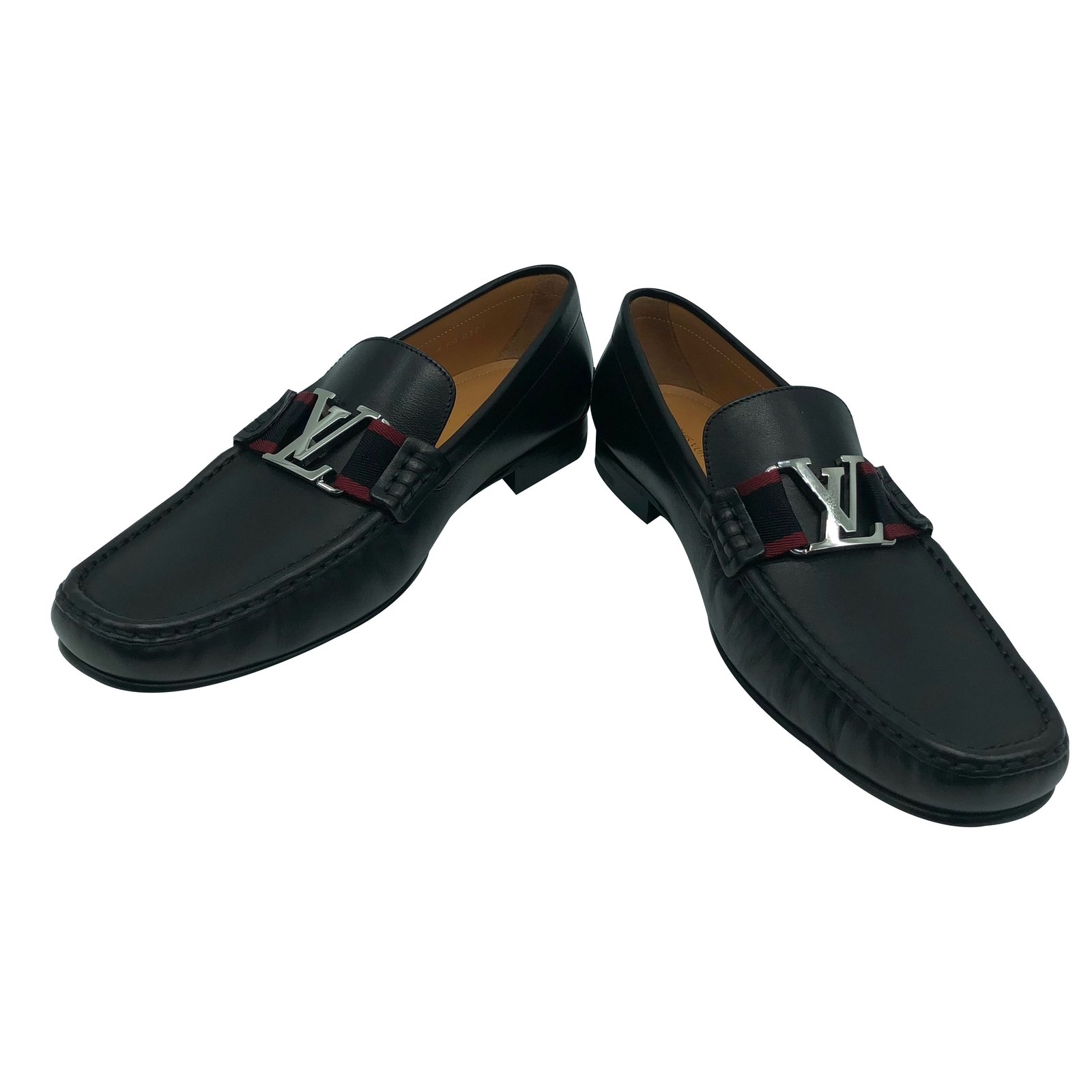LOUIS VUITTON LOAFERS 8 42 BLACK LEATHER LOAFERS SHOES ref.797163 - Joli  Closet