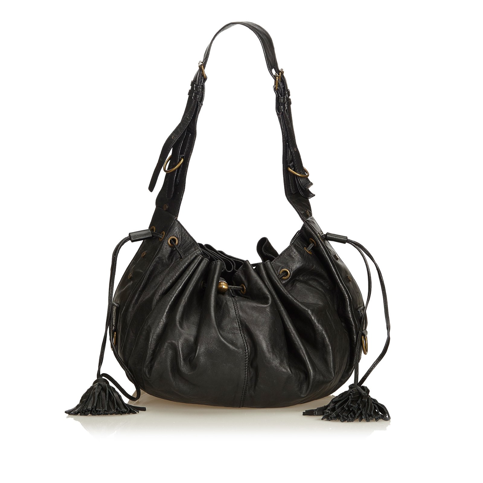 Givenchy Leather Tassel Hobo Bag 
