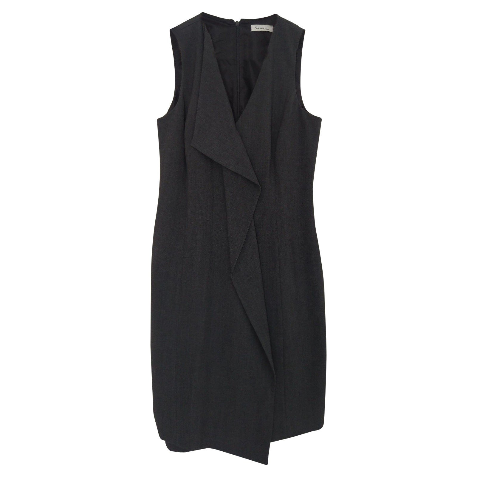 Calvin Klein Dresses Grey Viscose ref.90417 - Joli Closet