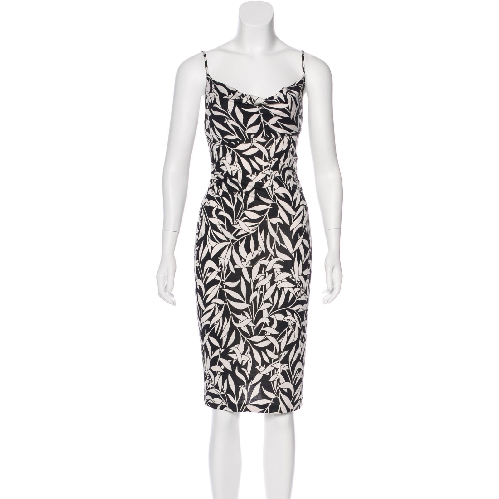 Diane Von Furstenberg Vintage dress Black White Silk ref.90600 - Joli Closet