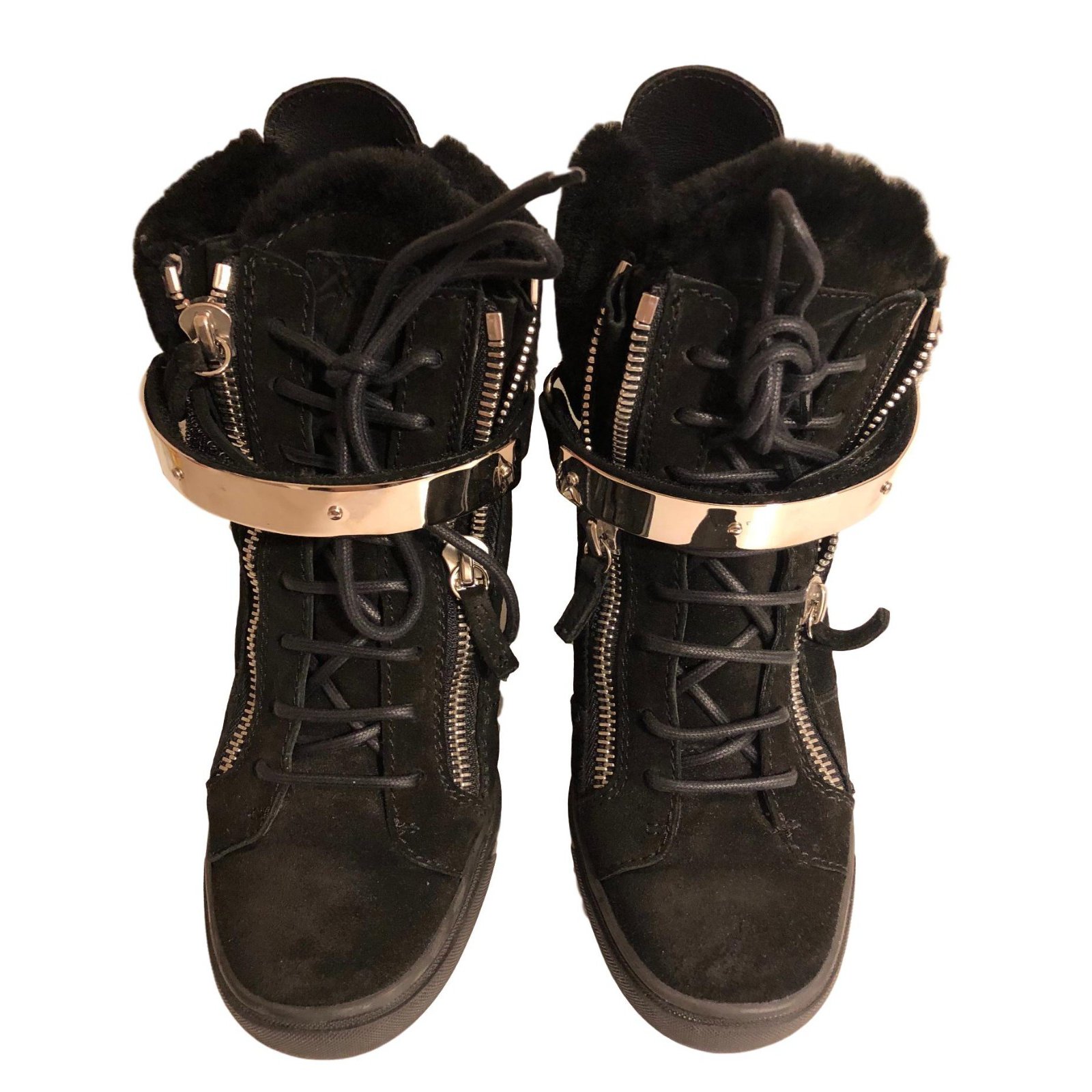 giuseppe zanotti fur boots