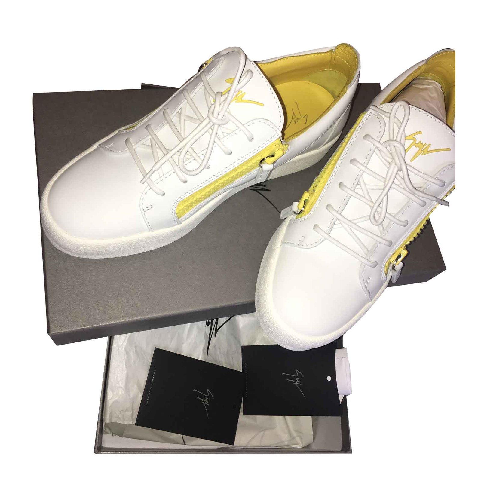 Giuseppe Zanotti Sneakers White Leather - Joli Closet