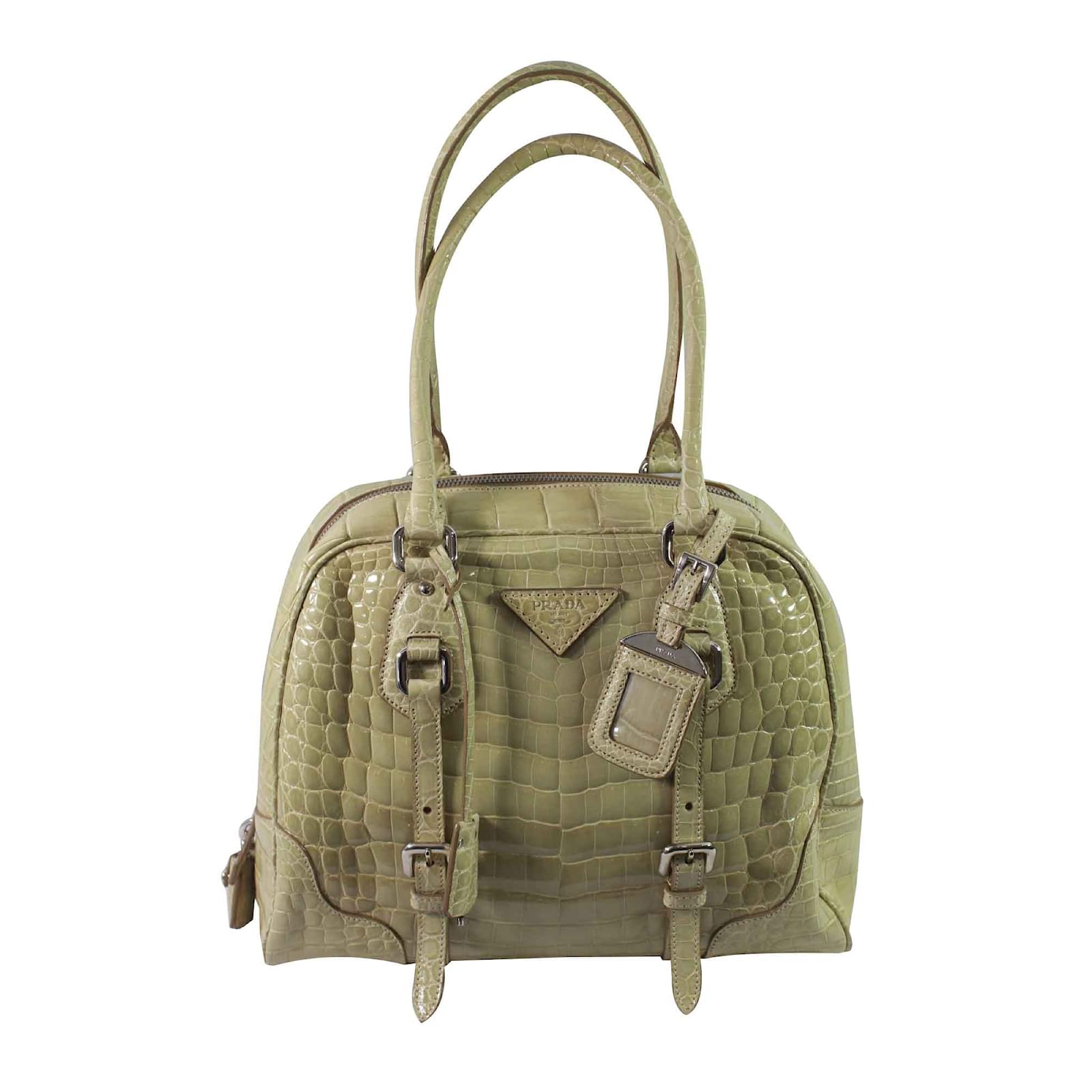 prada bag with lock and key