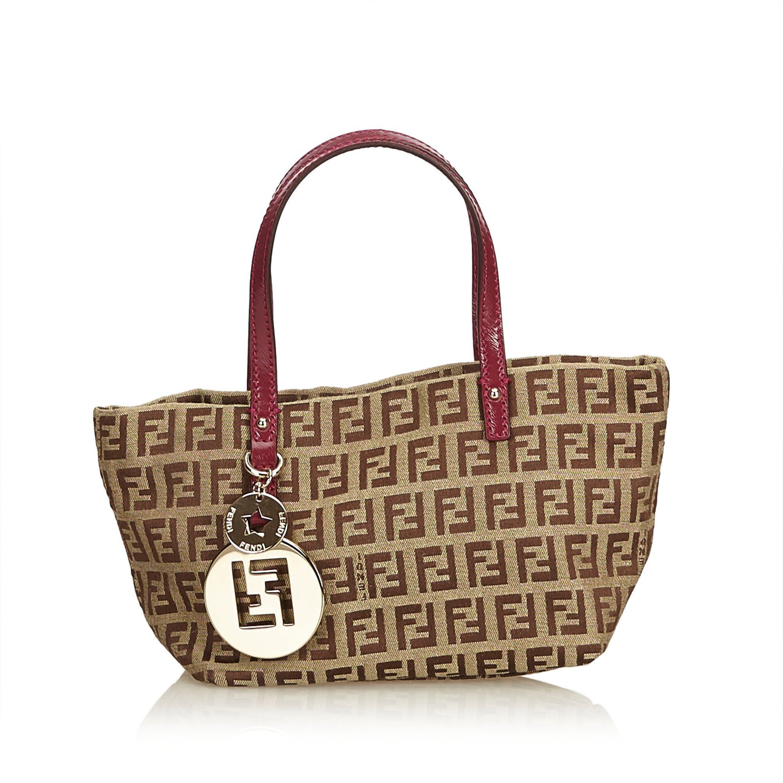 Fendi Zucca Jacquard Large Hobo Bag in Brown