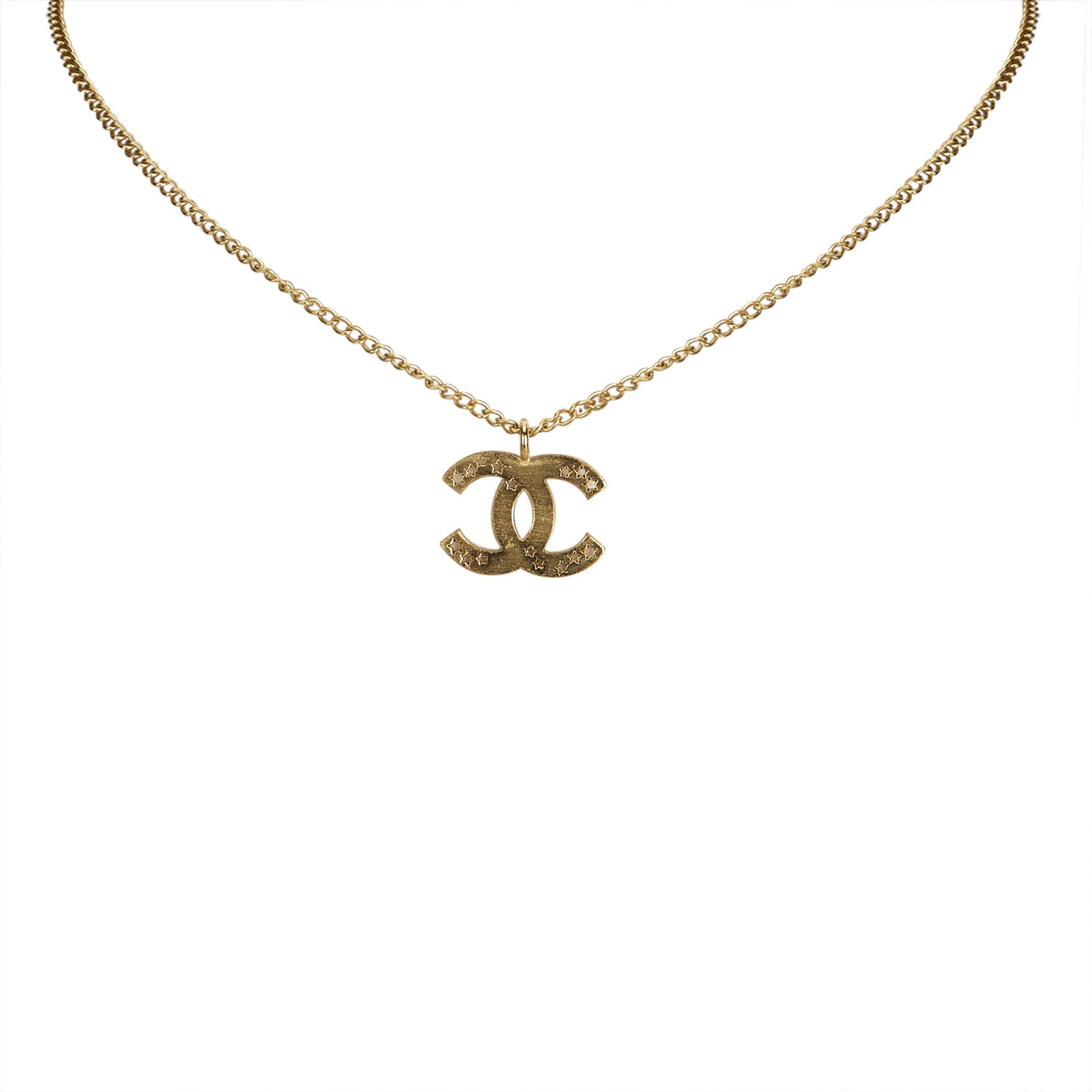 Chanel CC Stars Pendant Necklace Golden Metal ref.92183 - Joli Closet