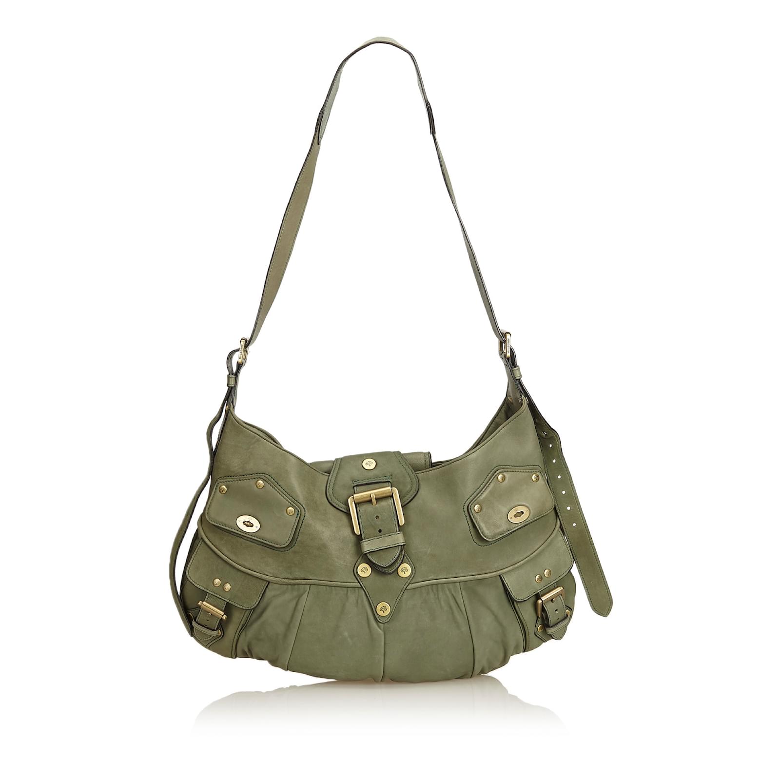 mulberry leather shoulder bag