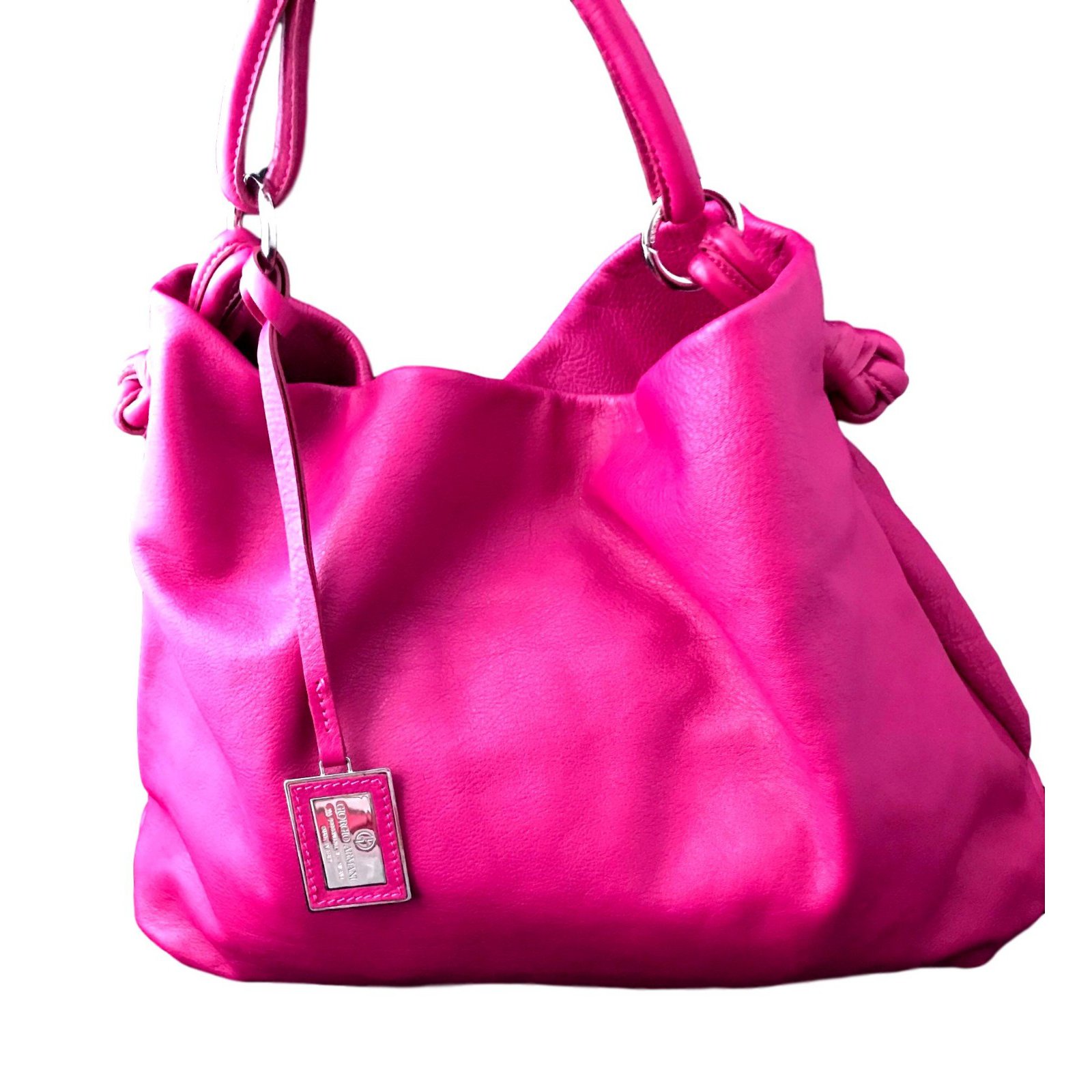 pink armani bag