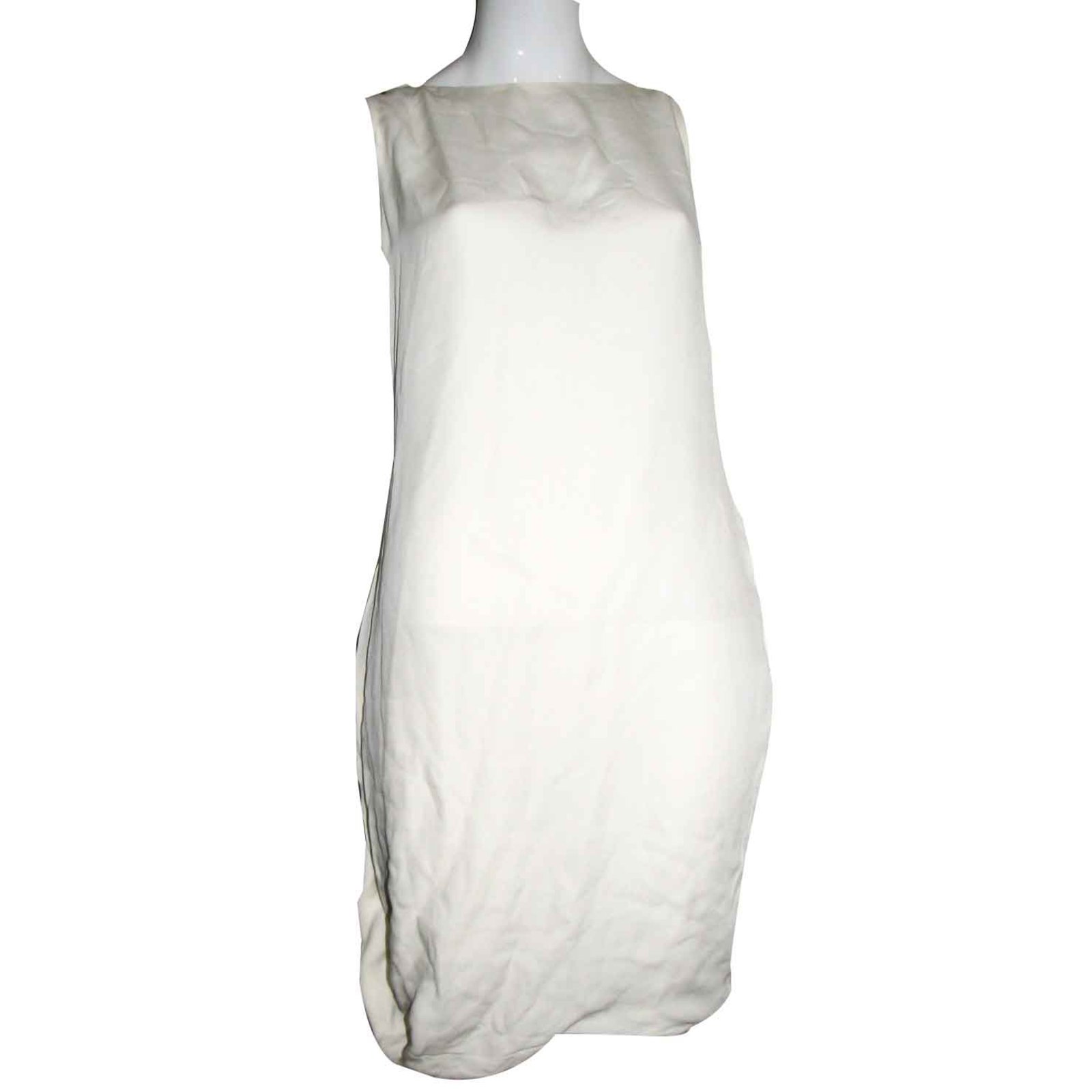 silk drape dress