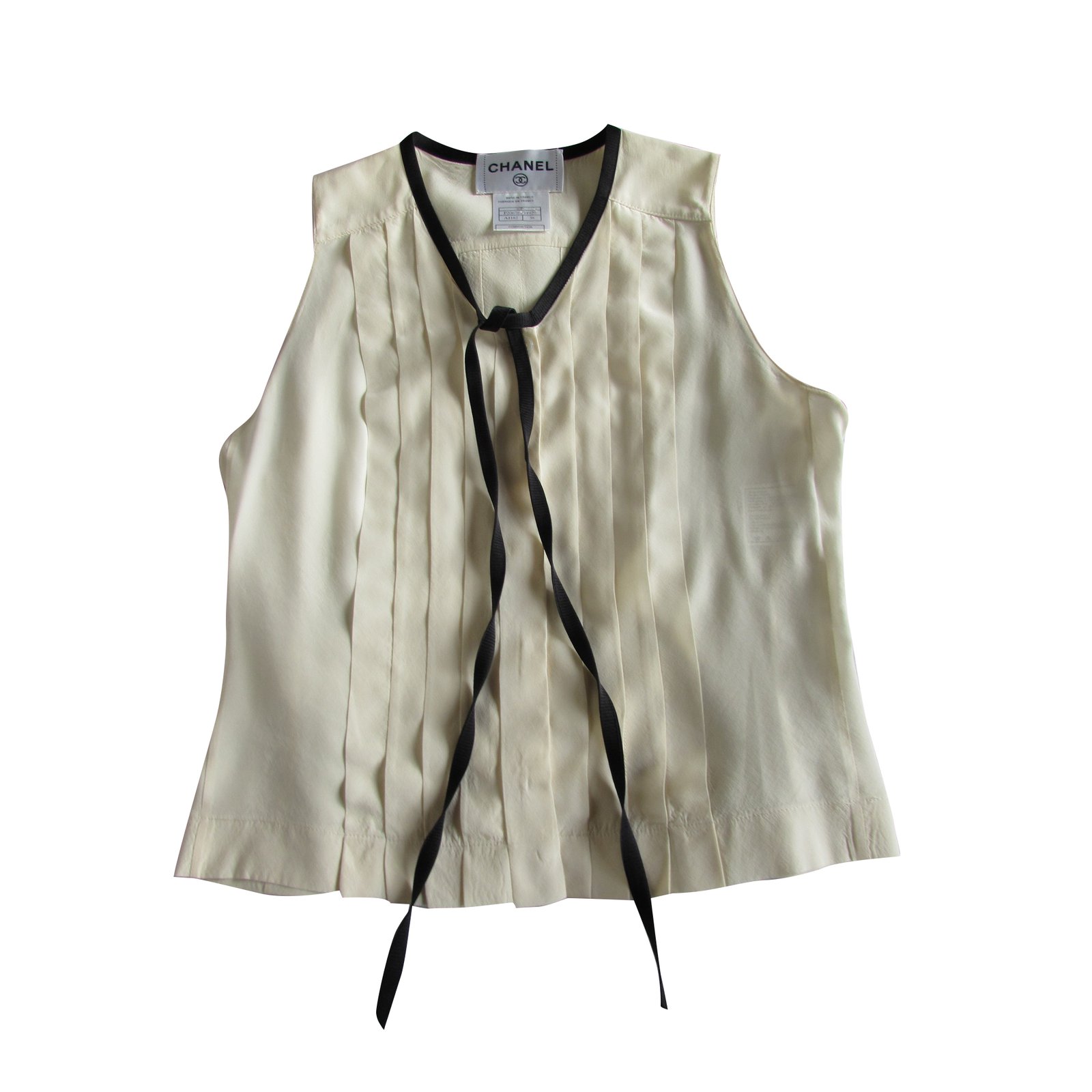Chanel Tops Cream Silk ref.93830 - Joli Closet