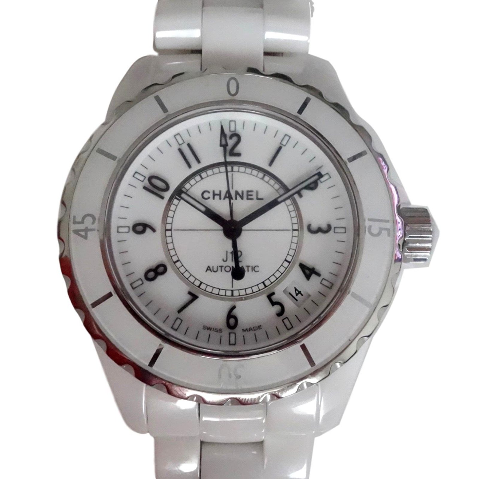 chanel j12 watch white 38mm automatic