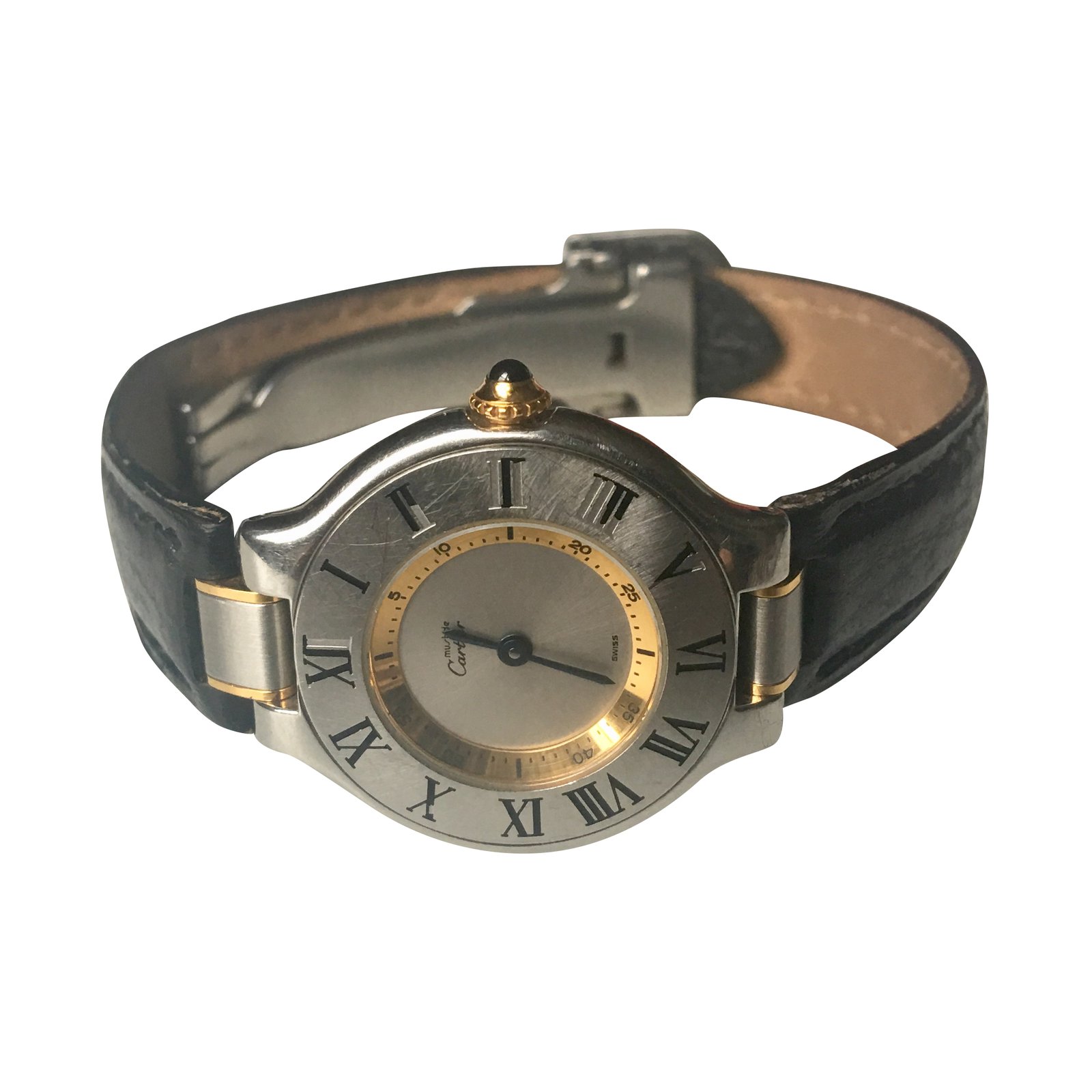 cartier must 21 leather strap