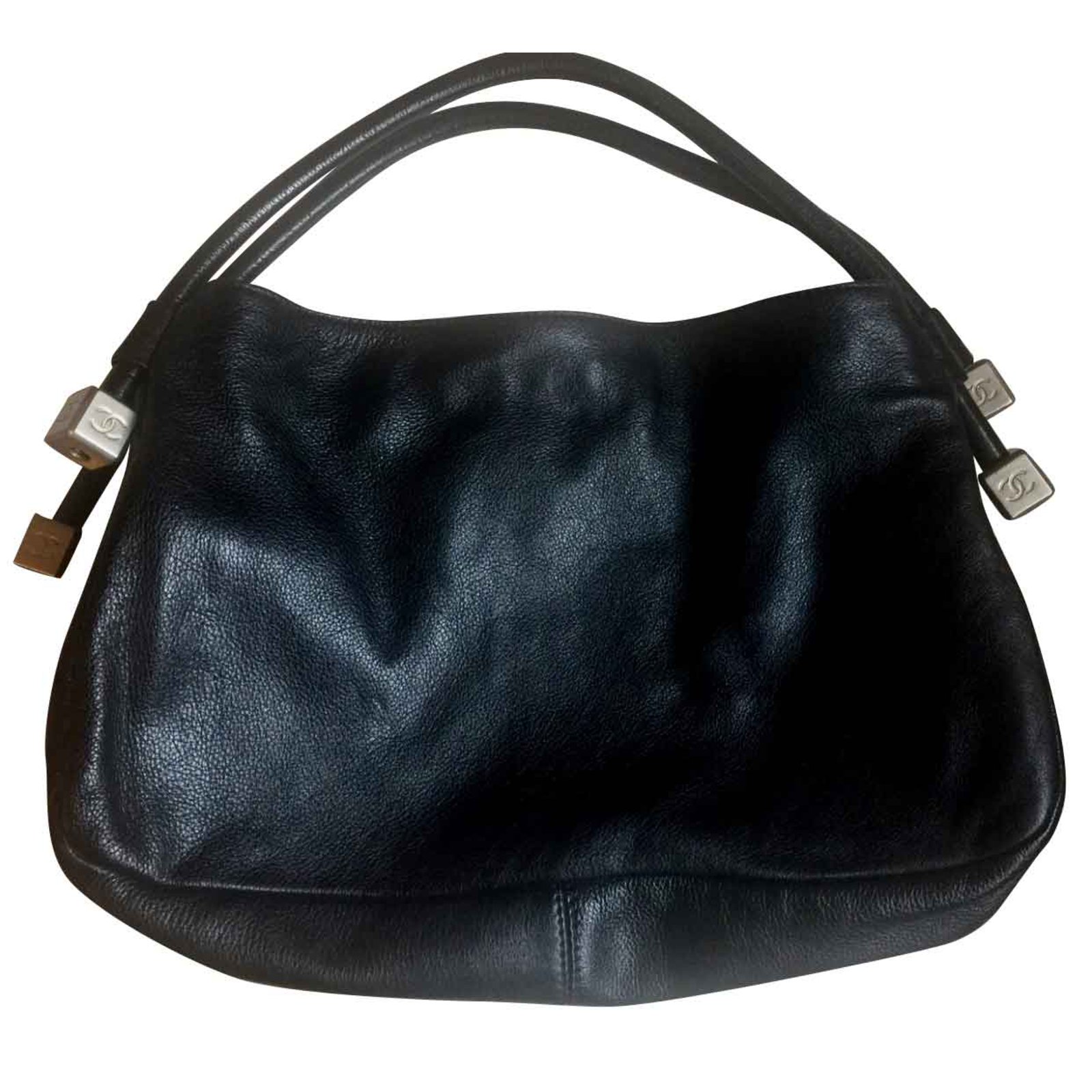 Vintage Chanel bag Black Leather ref.98541 - Joli Closet