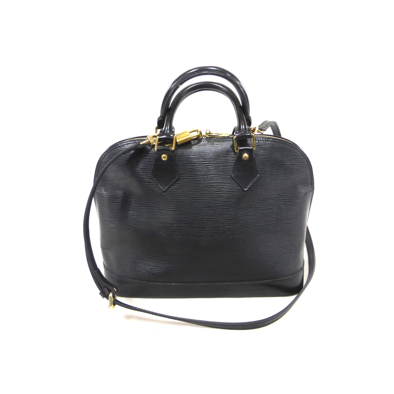 Louis Vuitton ALMA EPI BLACK + BANDOULIERE Leather ref.98582 - Joli Closet