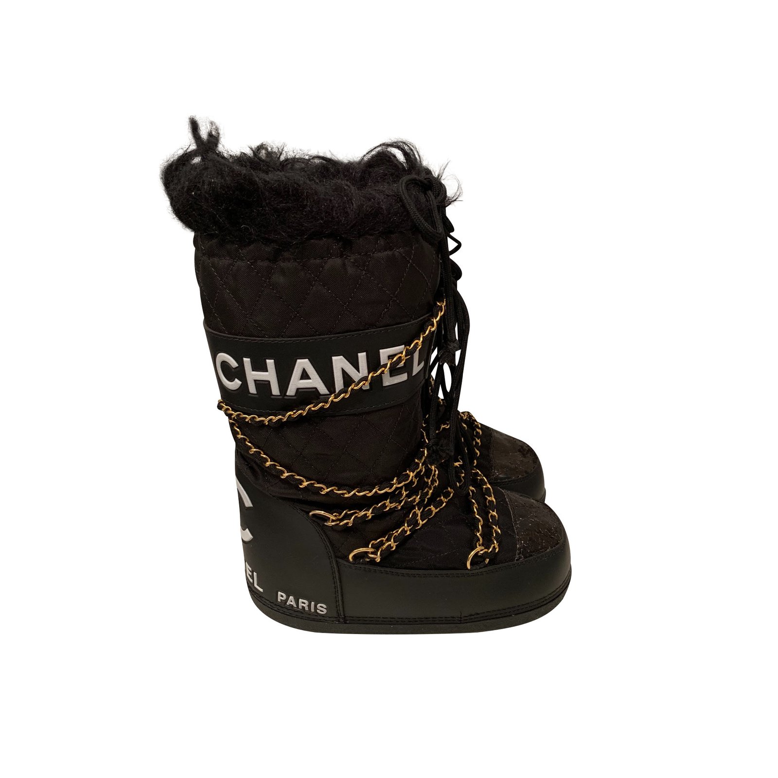 Chanel boots Black Leather  - Joli Closet