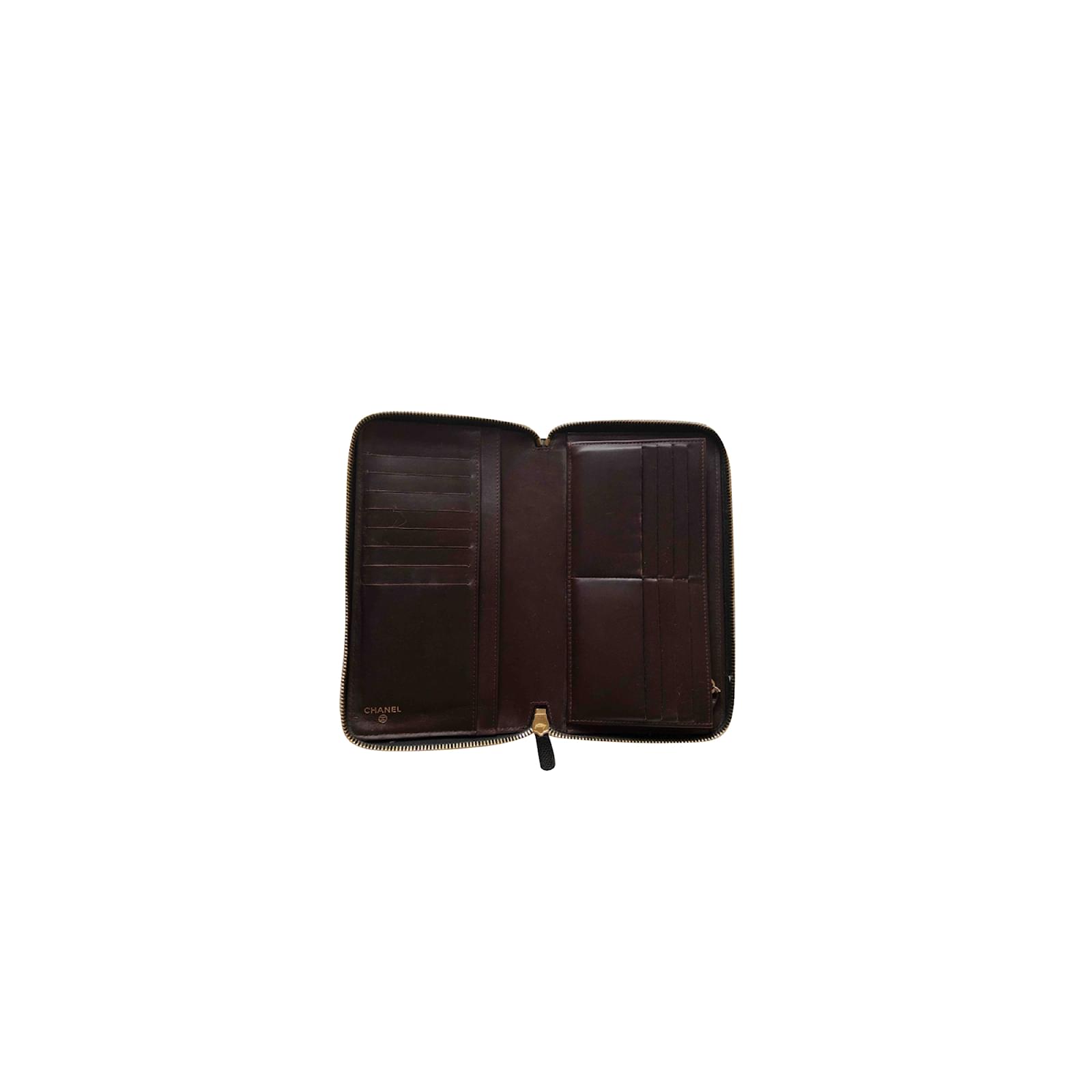 Chanel Large zip around wallet Black Leather ref.98998 - Joli Closet