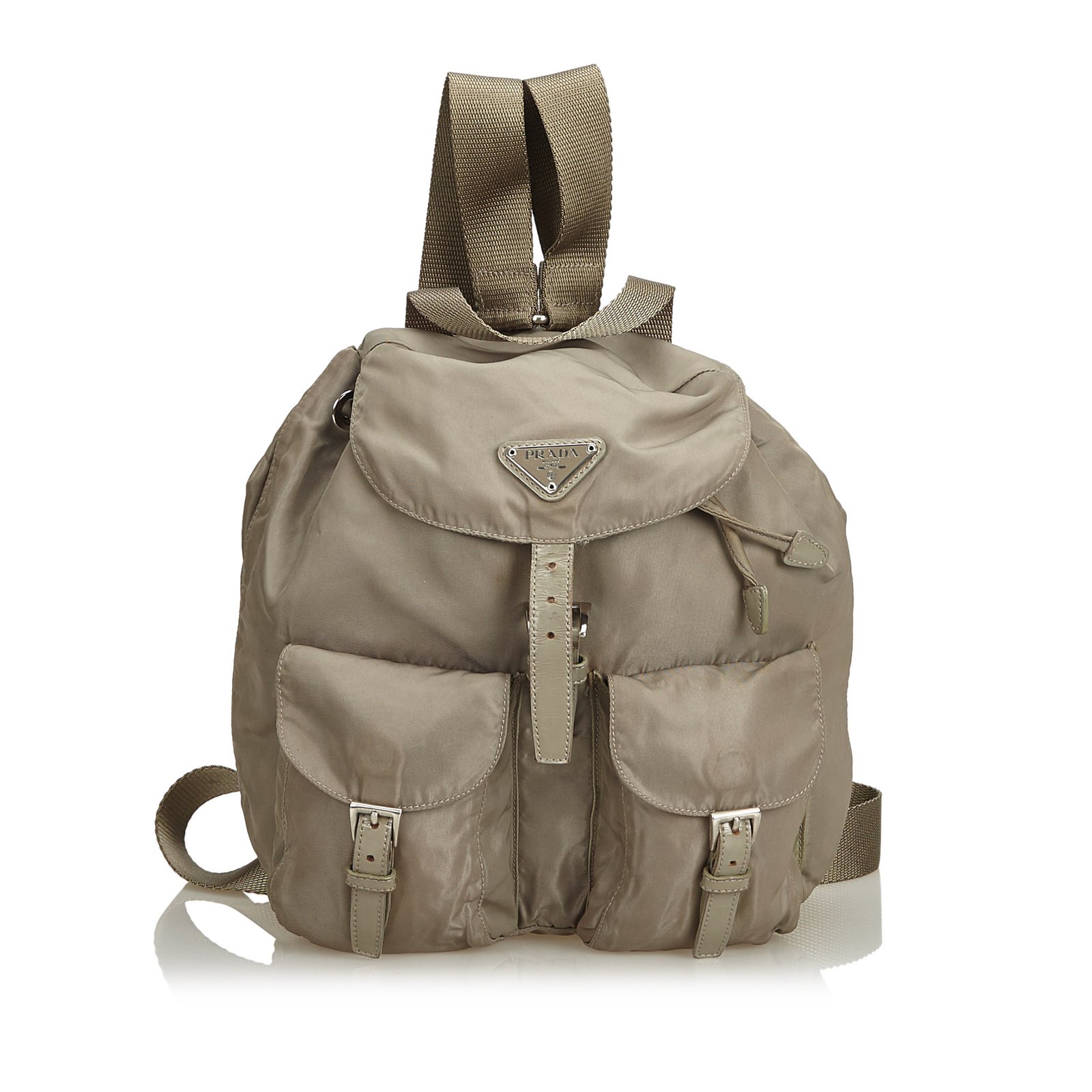 prada brown backpack