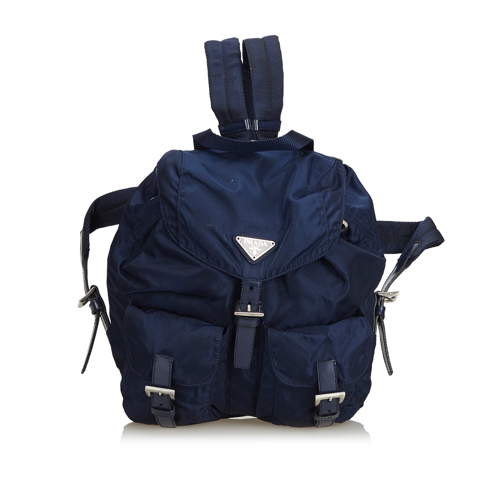 prada blue backpack