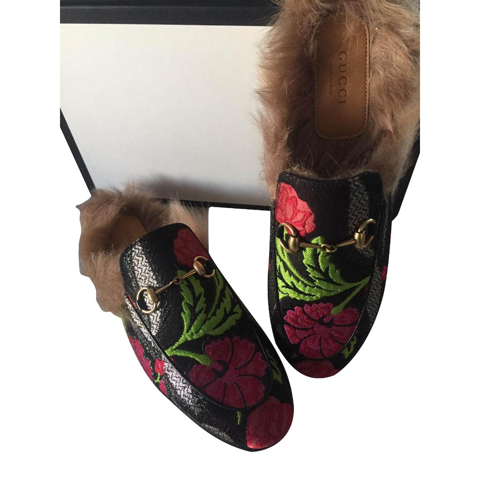 gucci slippers flower