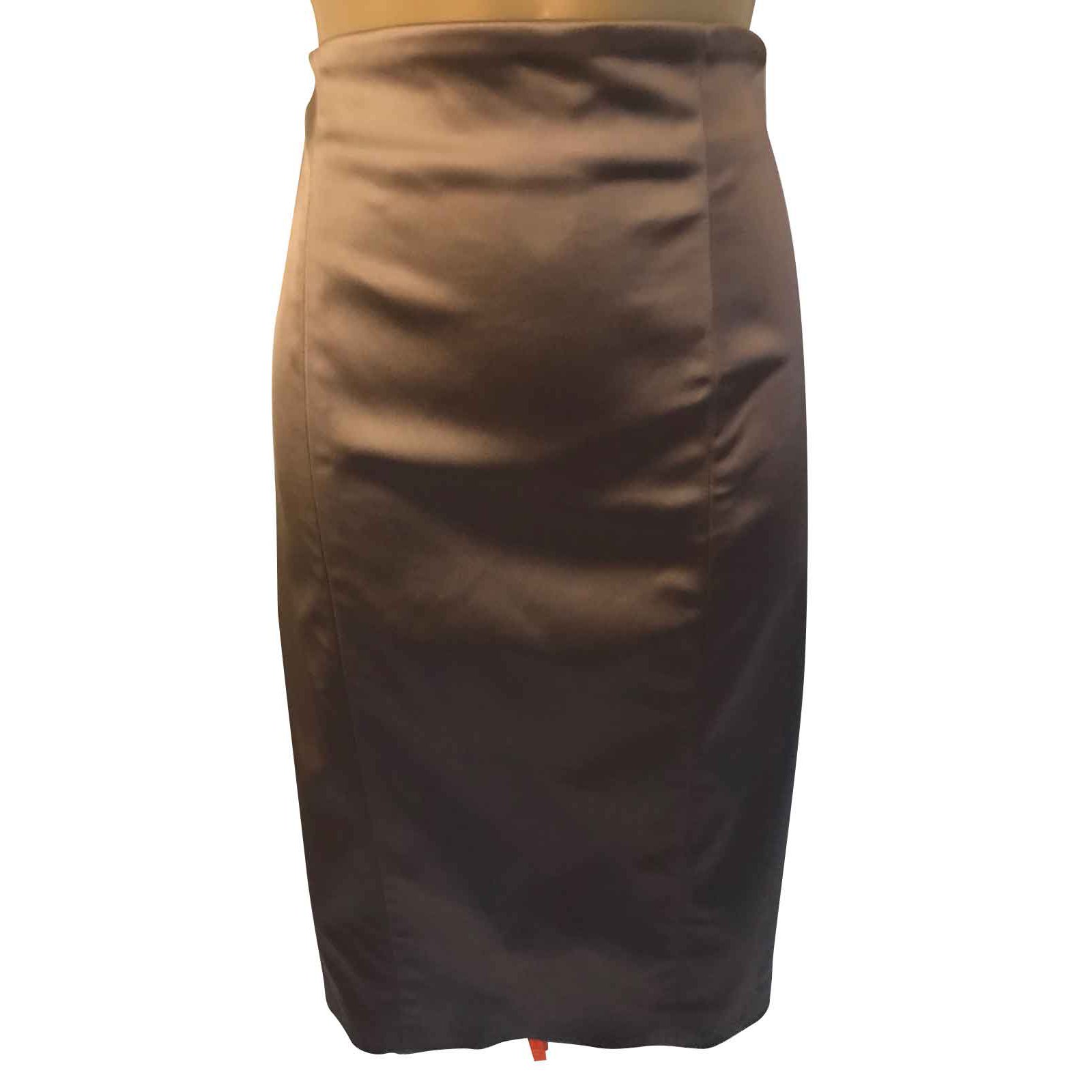 mid length satin skirts uk