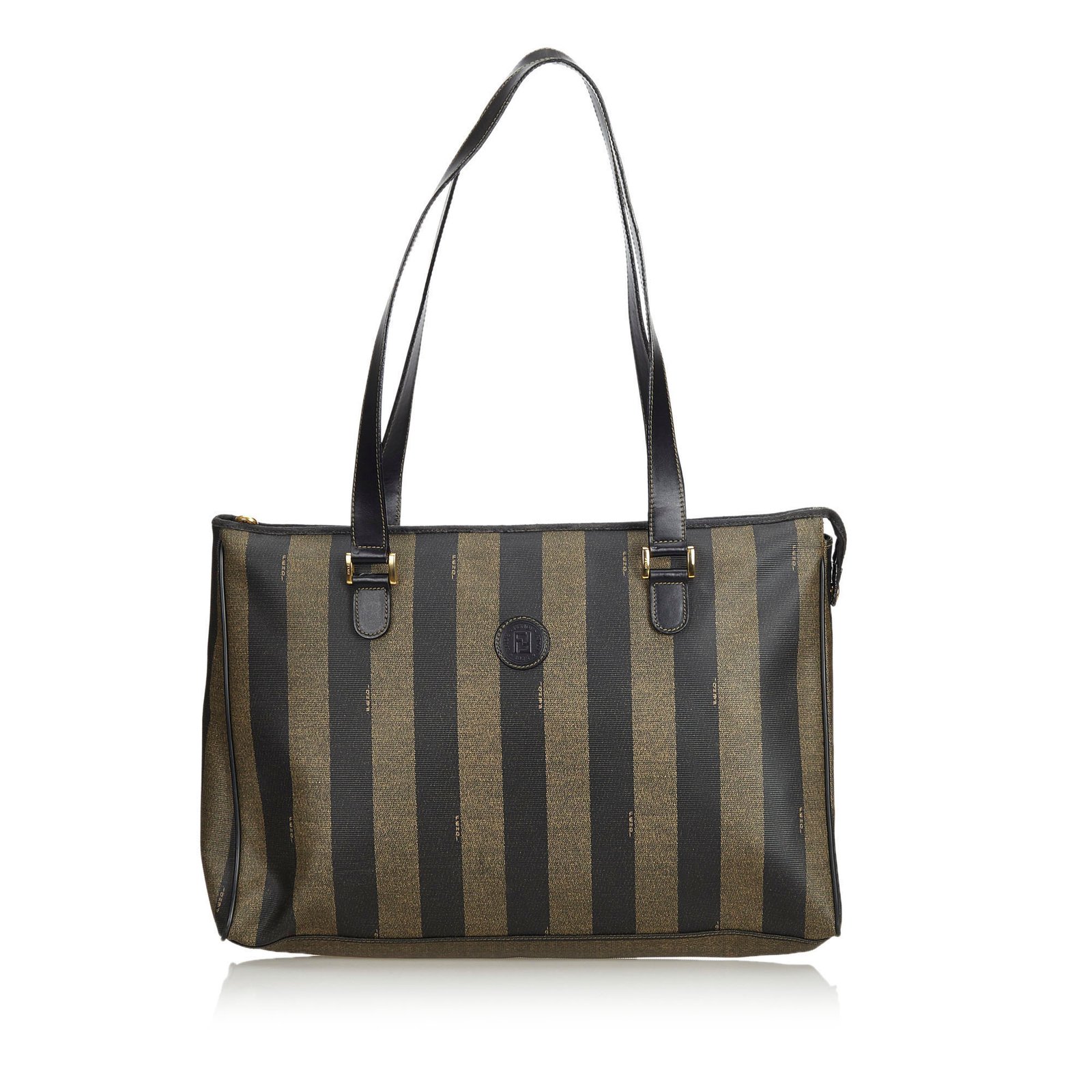 fendi striped handbag