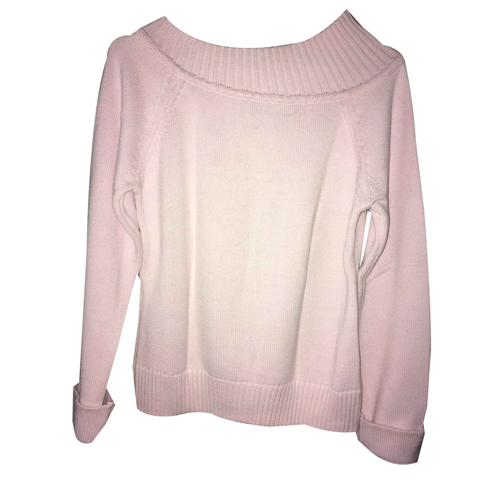 pale pink knitwear