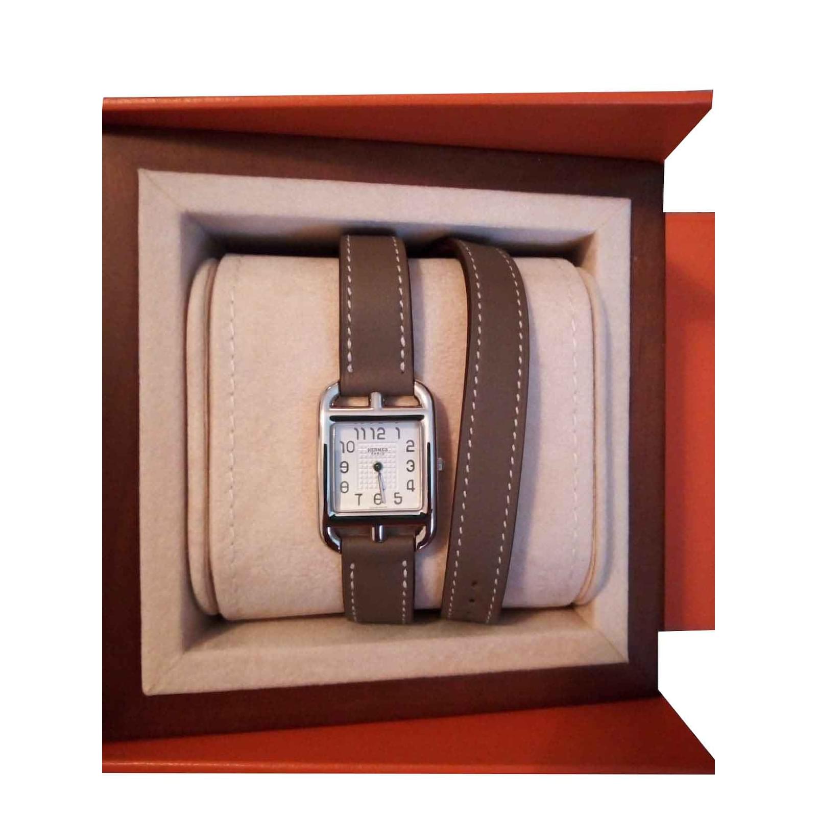 Hermès Cape Cod Fine Watches Steel White Ref 100622 Joli