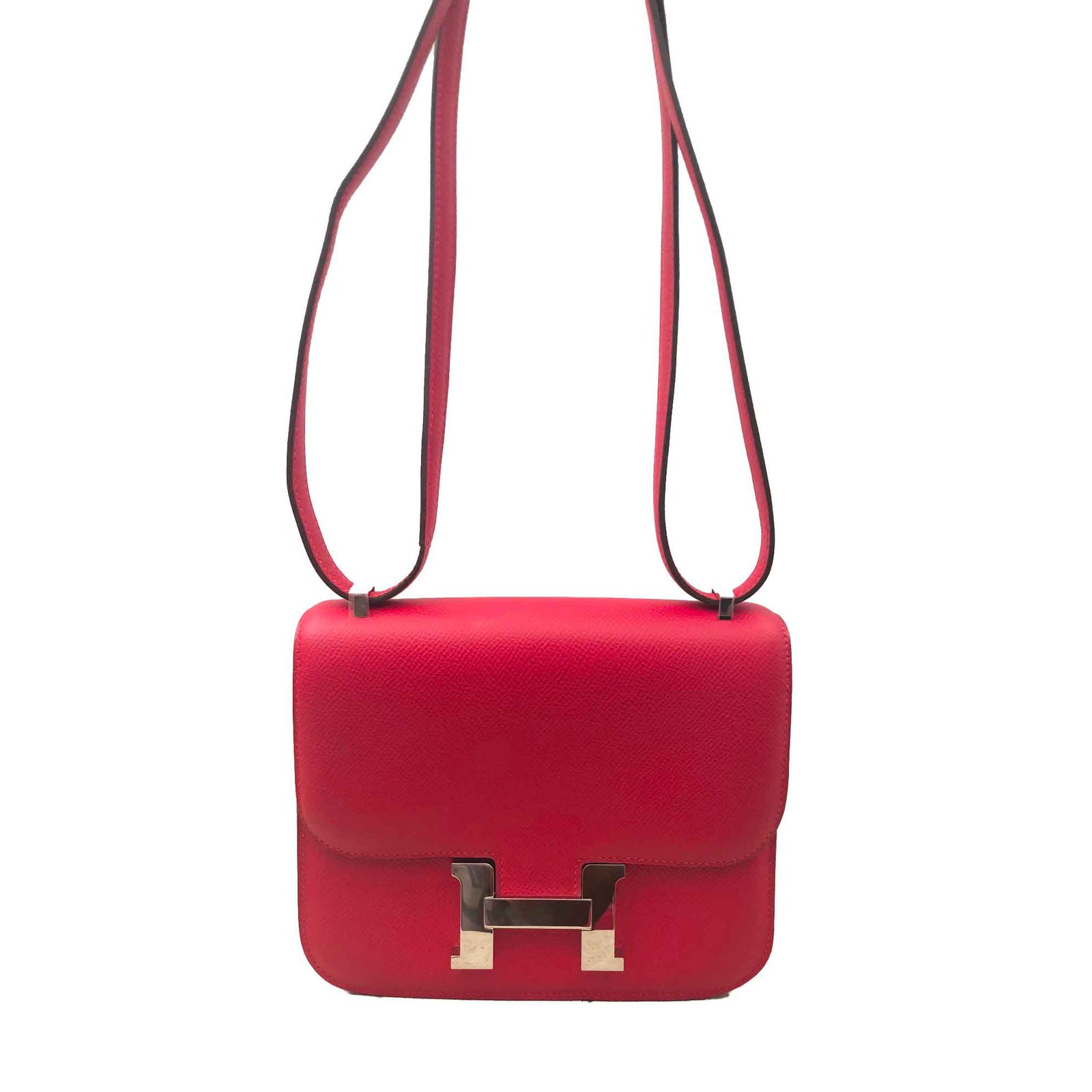 hermes red handbag