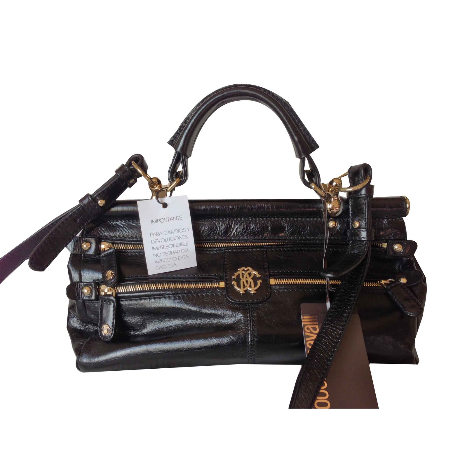 Roberto Cavalli embroidered suede handbag ref.265909 - Joli Closet