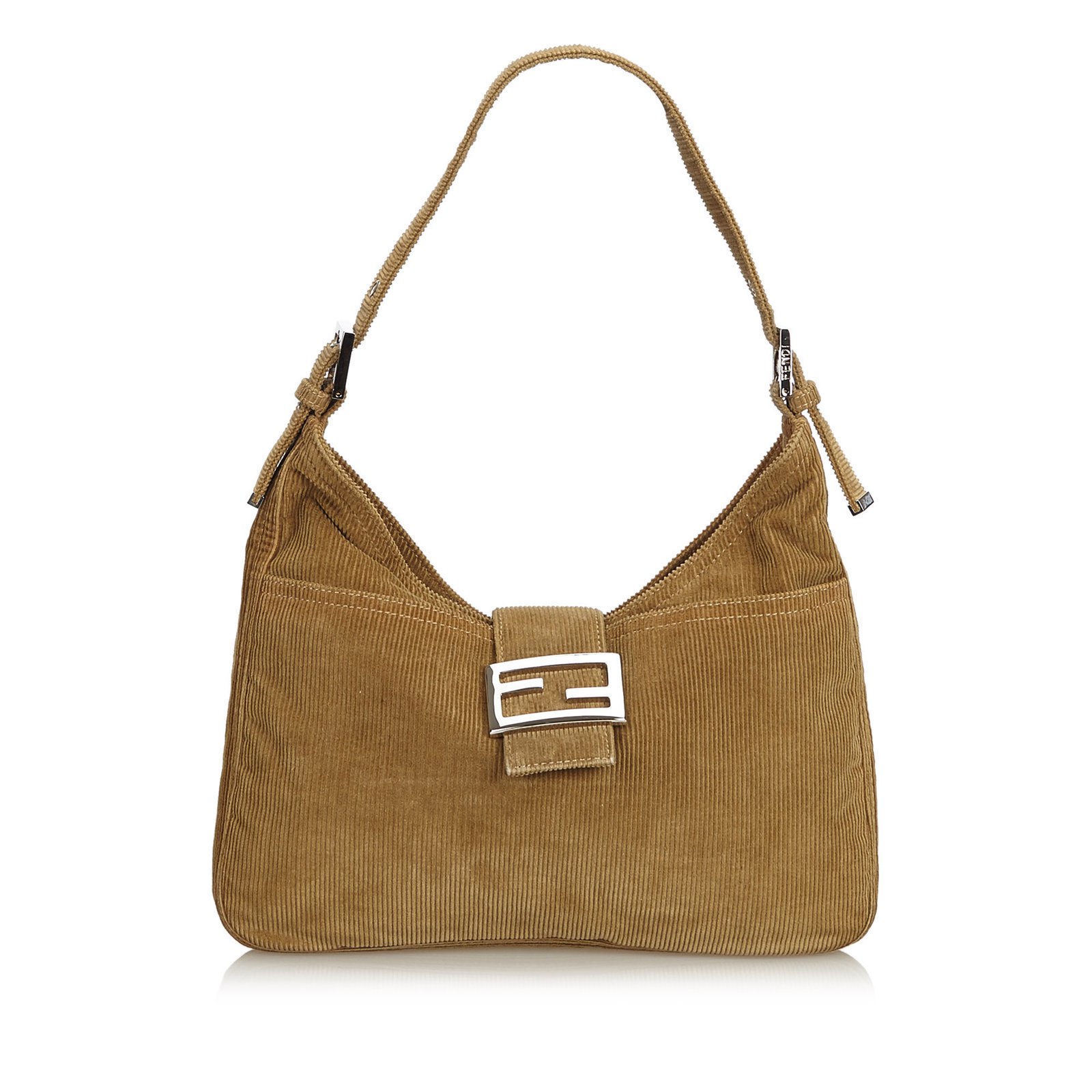 Fendi Corduroy Shoulder Bag Handbags 