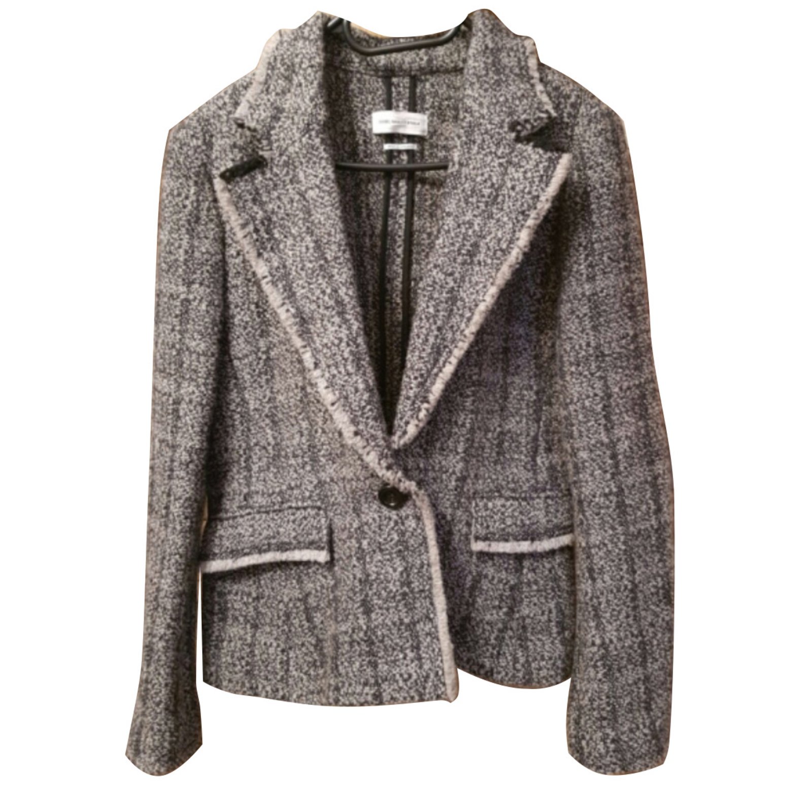 Det er billigt Uretfærdighed Høj eksponering Isabel Marant Etoile Tweed blazer Grey ref.101553 - Joli Closet