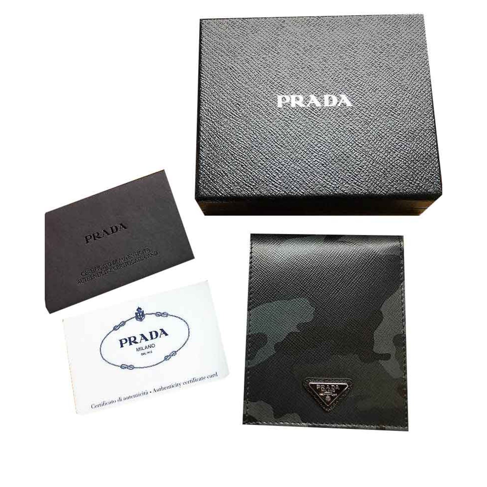 PRADA MEN'S NEW SMALL WALLET Multiple colors Leather  - Joli  Closet