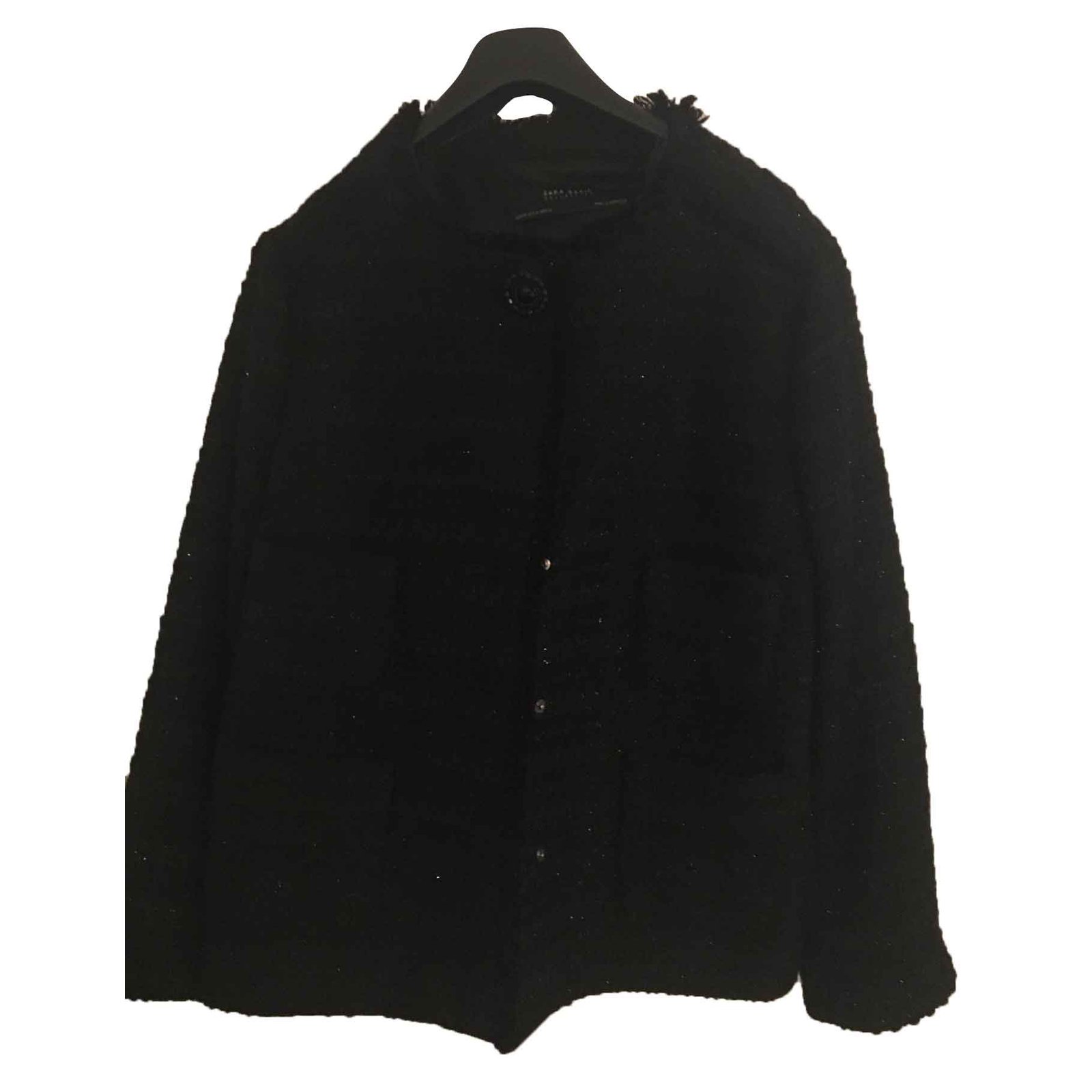 Zara tweed jacket Black ref.101843 - Joli Closet
