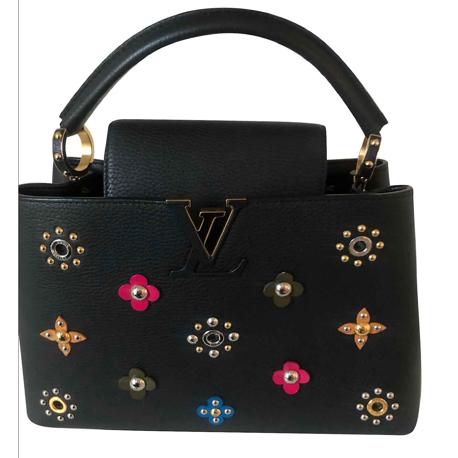 Louis Vuitton CAPUCINES EDITION LIMITEE collector Cuir Noir ref.101995