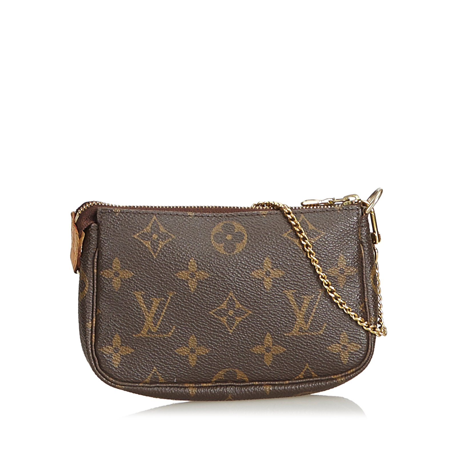 Louis Vuitton Monogram Mini Pochette Accessoires Brown Cloth ref.102296 -  Joli Closet